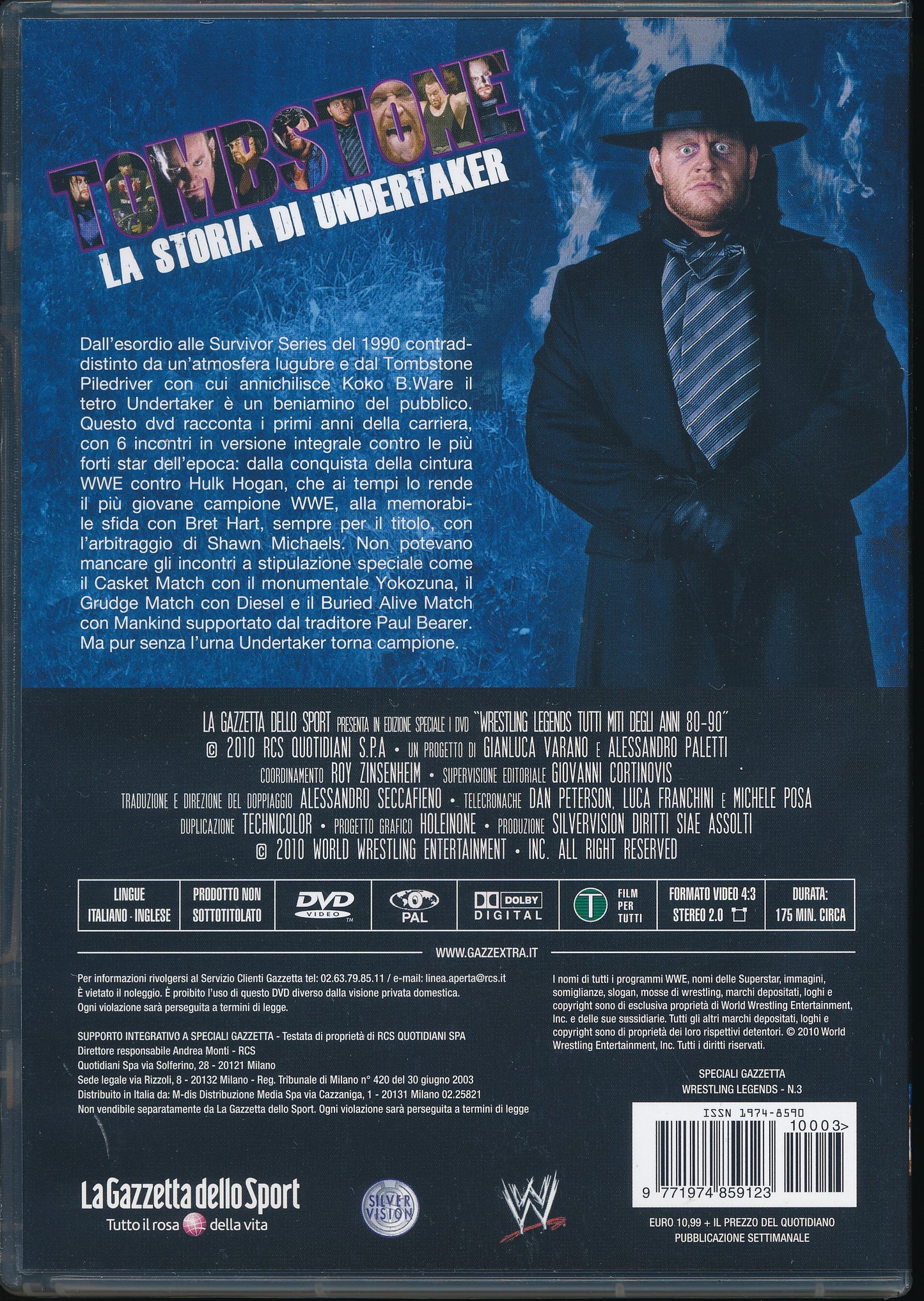 EBOND Tumb Stone La Storia di Undertaker - Wrestling Legends DVD DB683405