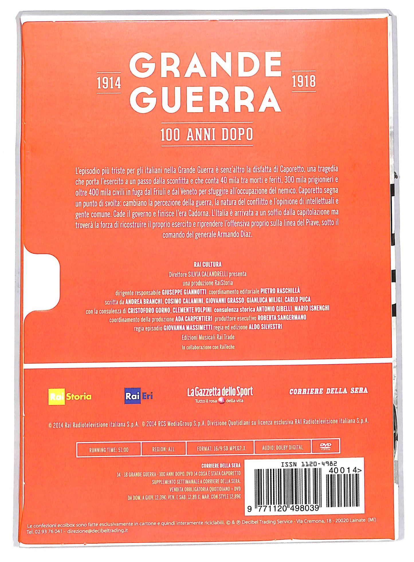 EBOND Cosa e stata Caporetto - Grande guerra 1914 - 1918 EDITORIALE DVD DB683430