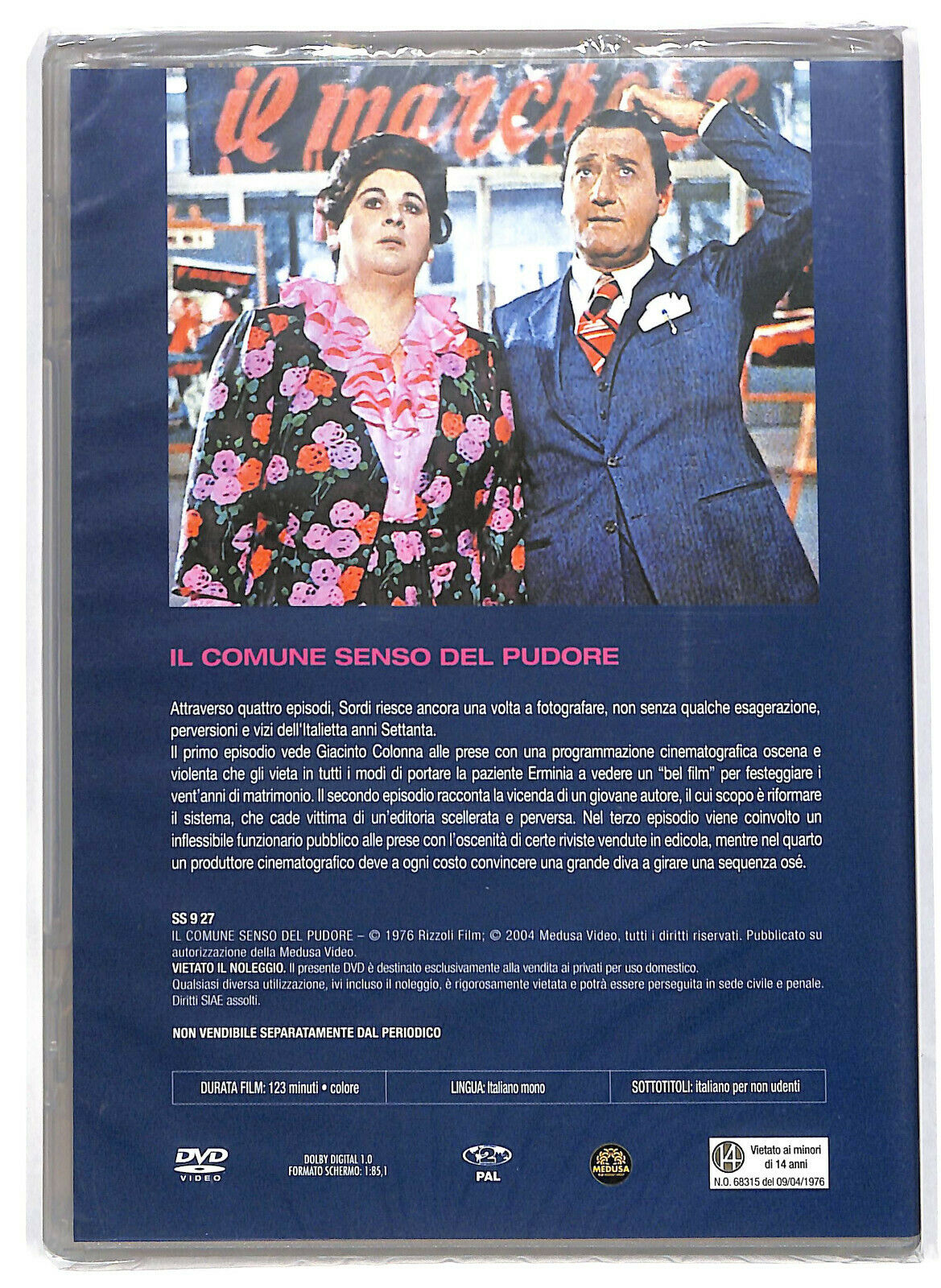 EBOND I Grandi Film Di Alberto Sordi - Il Comune Senso Del Pudore DVD DB683446