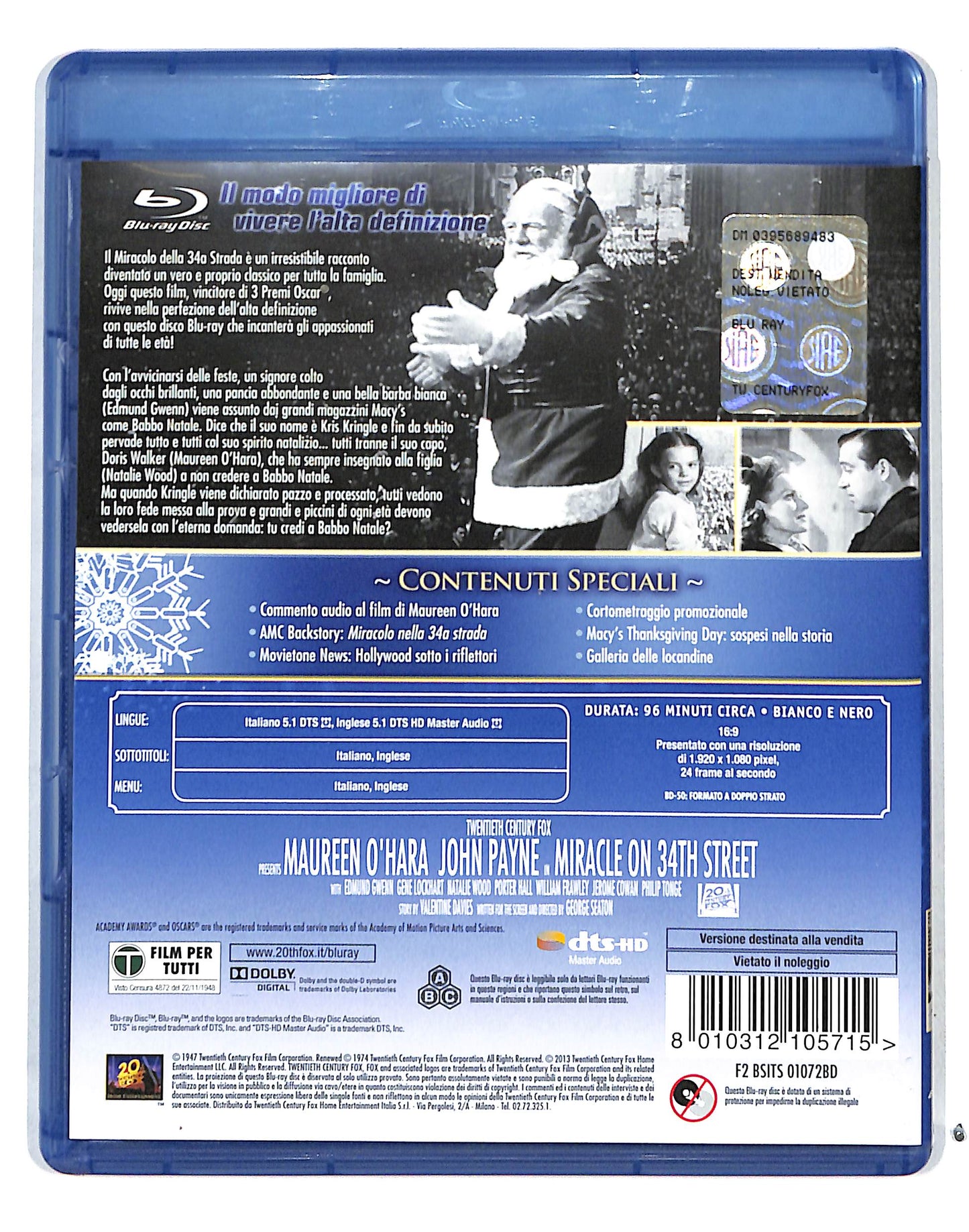 EBOND Miracolo Nella 34A Strada - 1947 BLURAY DB683747