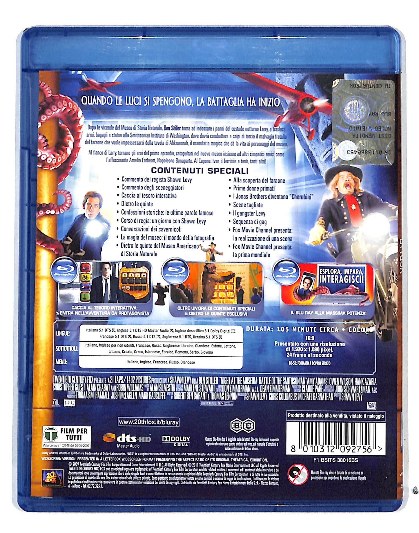 EBOND Una Notte Al Museo 2 BLURAY DB683757