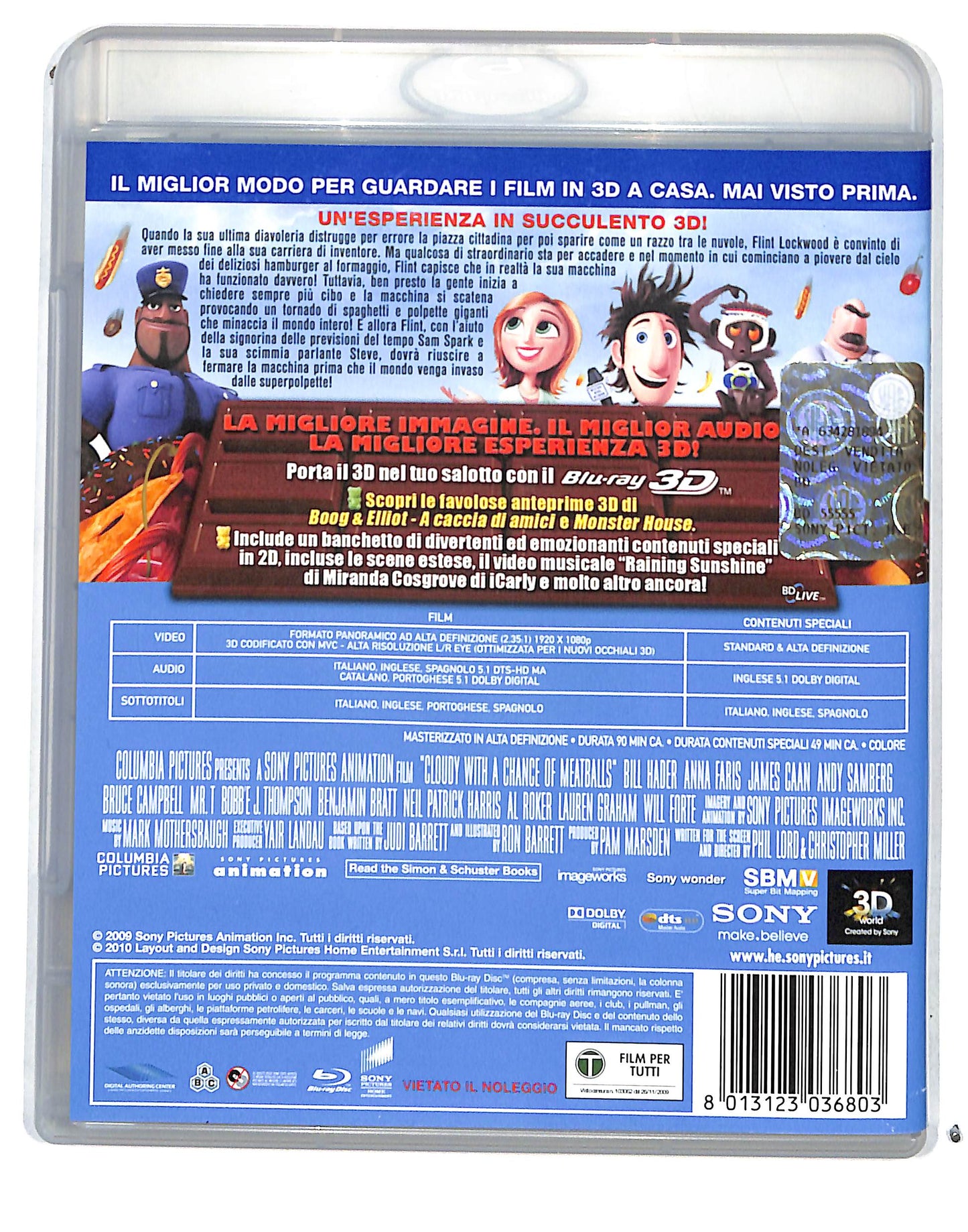 EBOND Piovono Polpette 3D BLURAY DB683761
