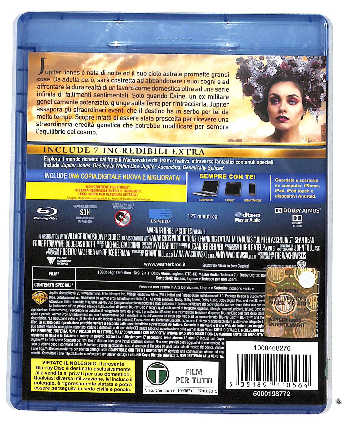 EBOND Jupiter Il Destino Dell'universo BLURAY E-copy BLURAY DB683770