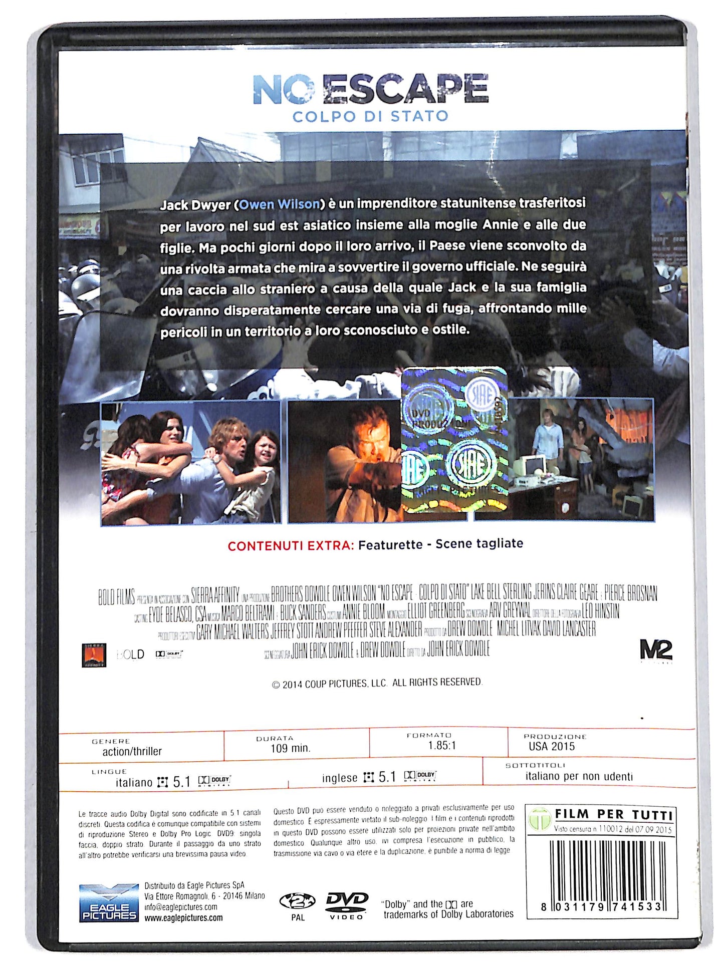 EBOND no escape - colpo di stato DVD DB683861