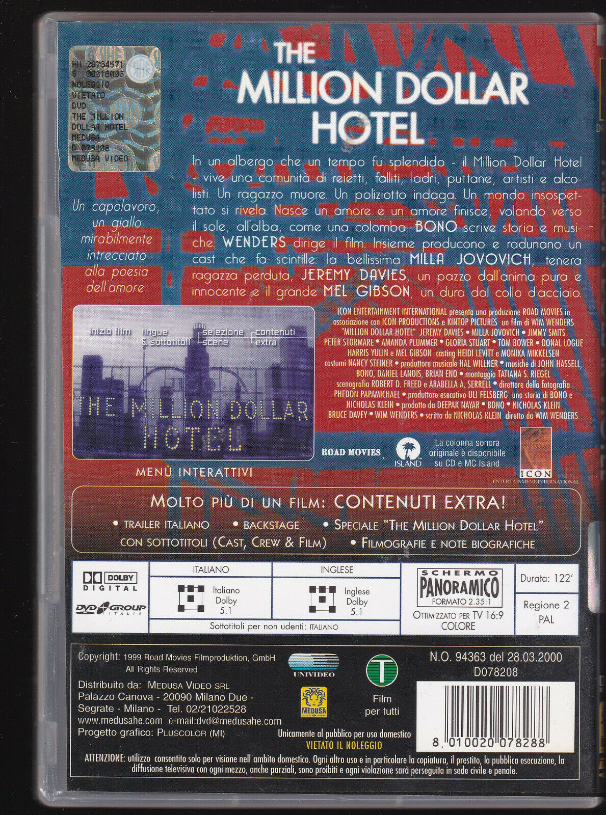 EBOND Million Dollar Hotel DVD DB683911