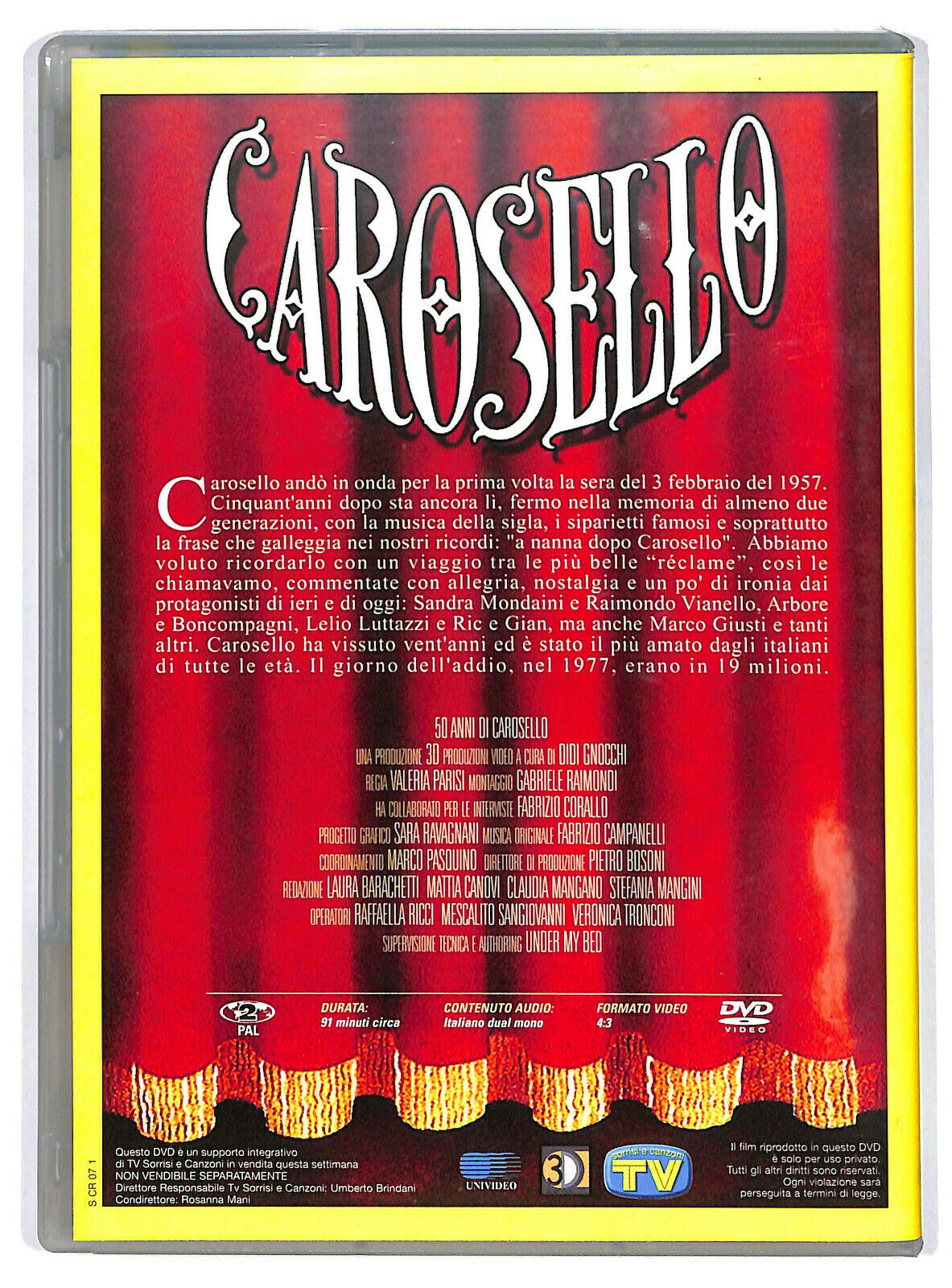 EBOND 50 Anni Di Carosello Editoriale DVD DB684258