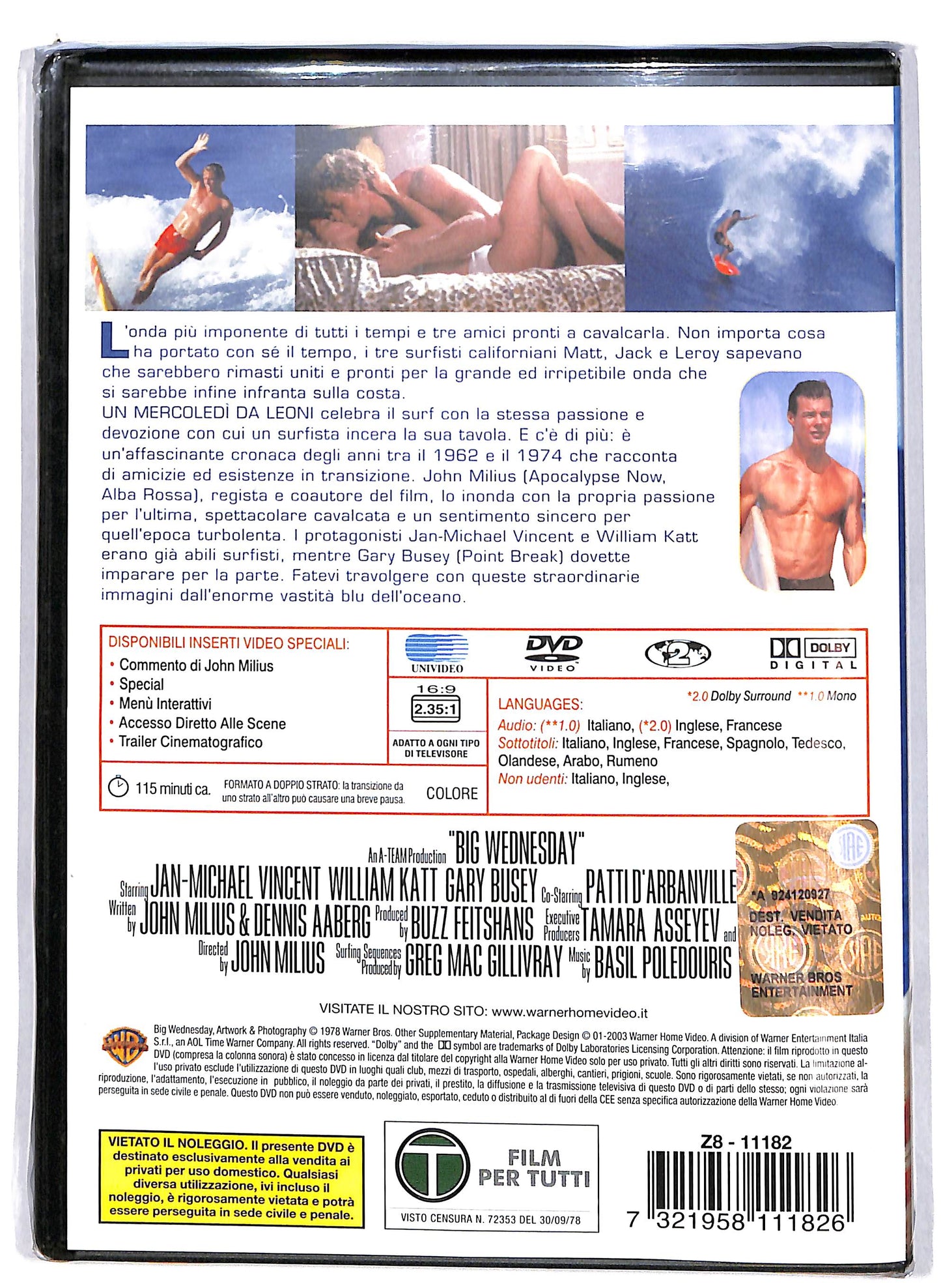EBOND Un mercoledi da leoni DVD DB684265