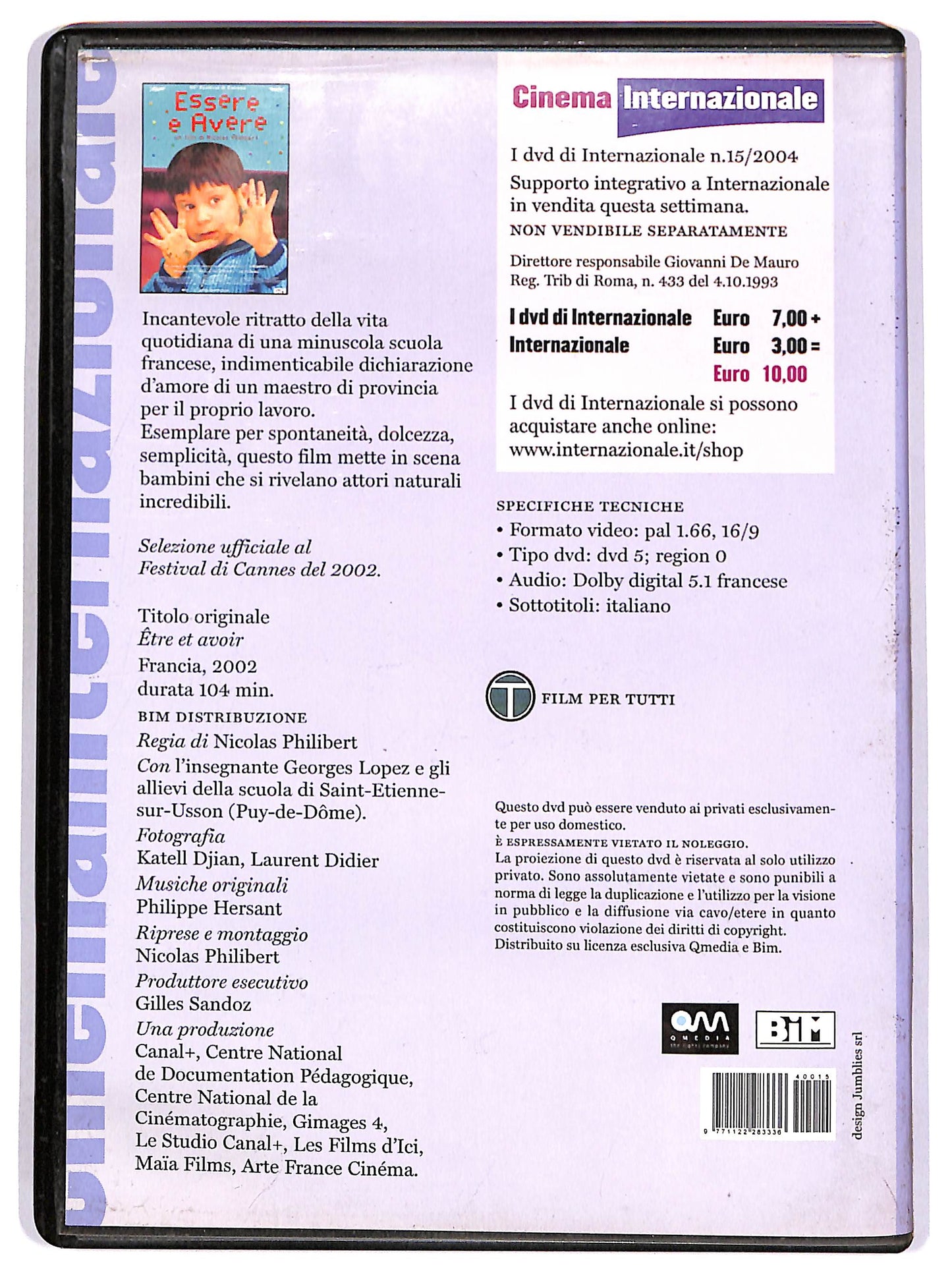 EBOND Essere e avere EDITORIALE DVD DB684352