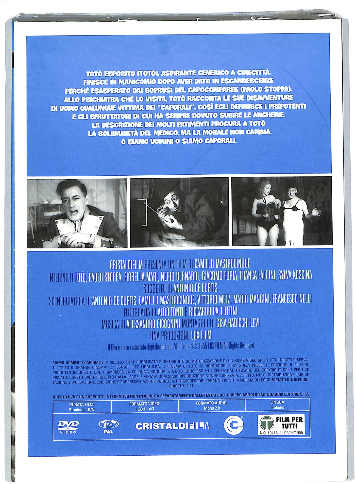 EBOND Siamo uomini o caporali EDITORIALE DVD DB684626