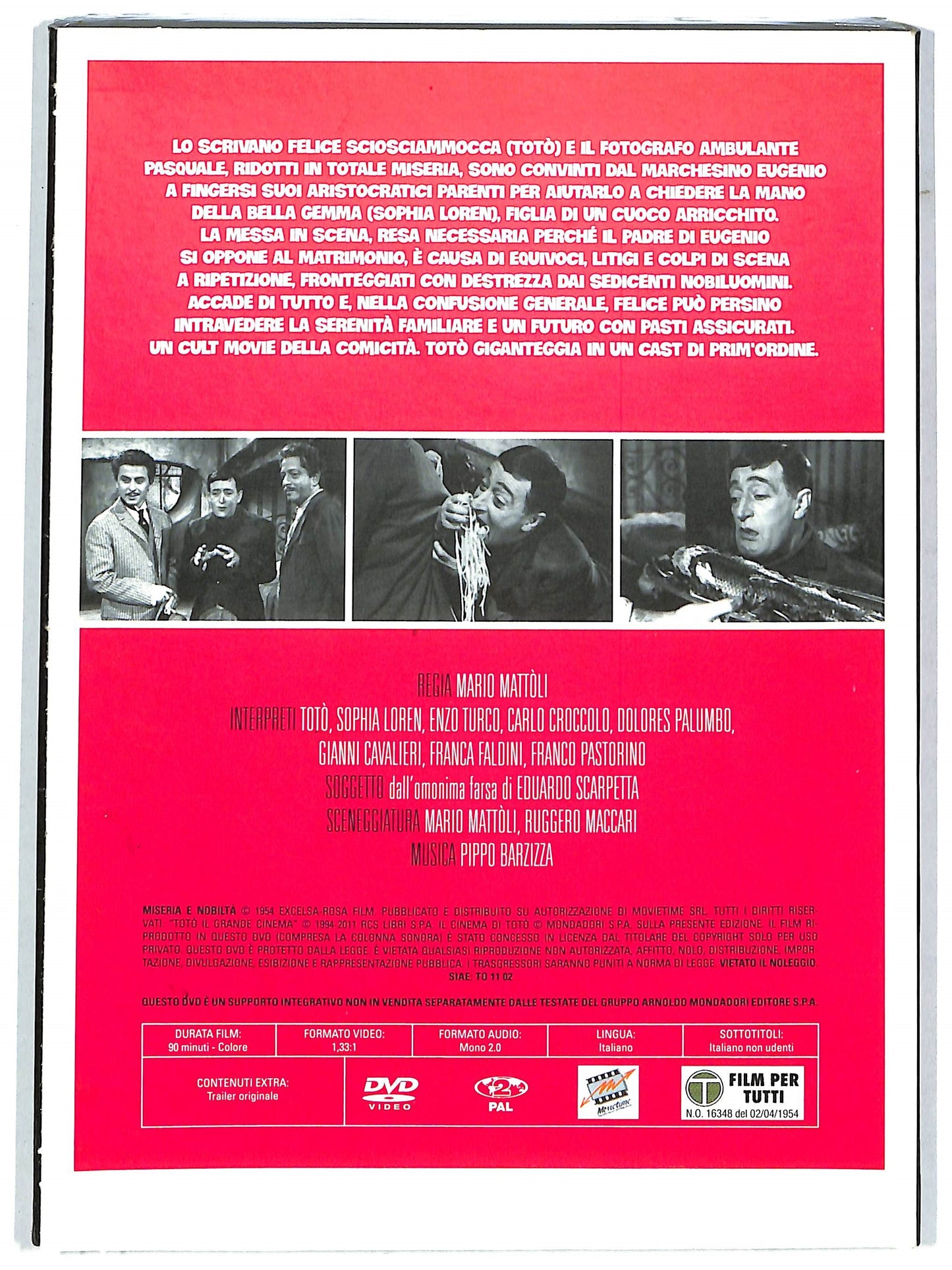 EBOND Miseria e nobilta - Toto il grande cinema EDITORIALE DVD DB684635