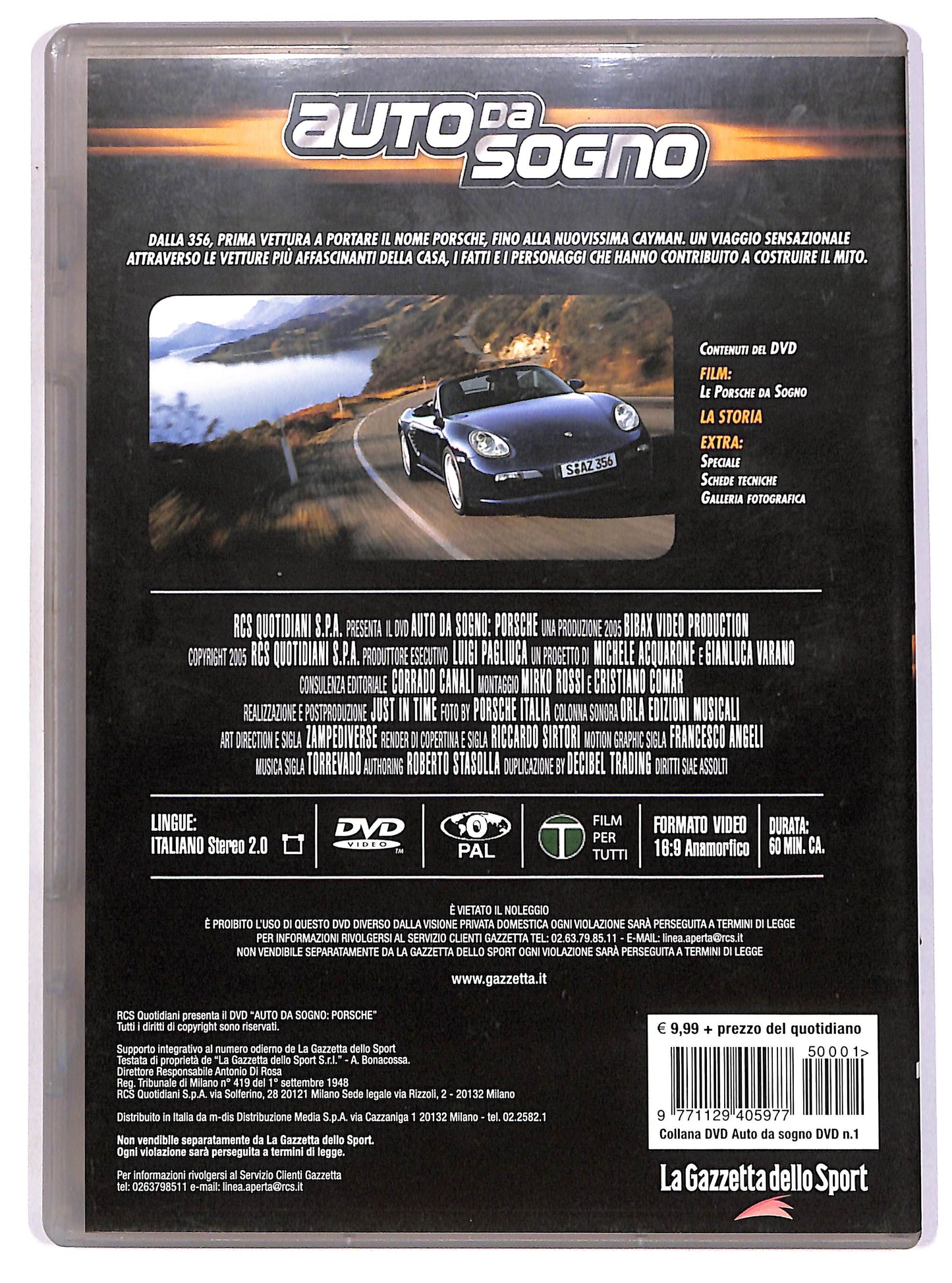 EBOND Auto da sogno n1 - Porsche EDITORIALE DVD DB684705