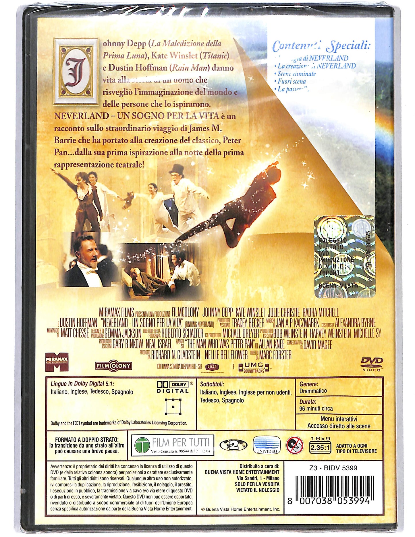 EBOND Neverland Un sogno per la vita DVD DB684714