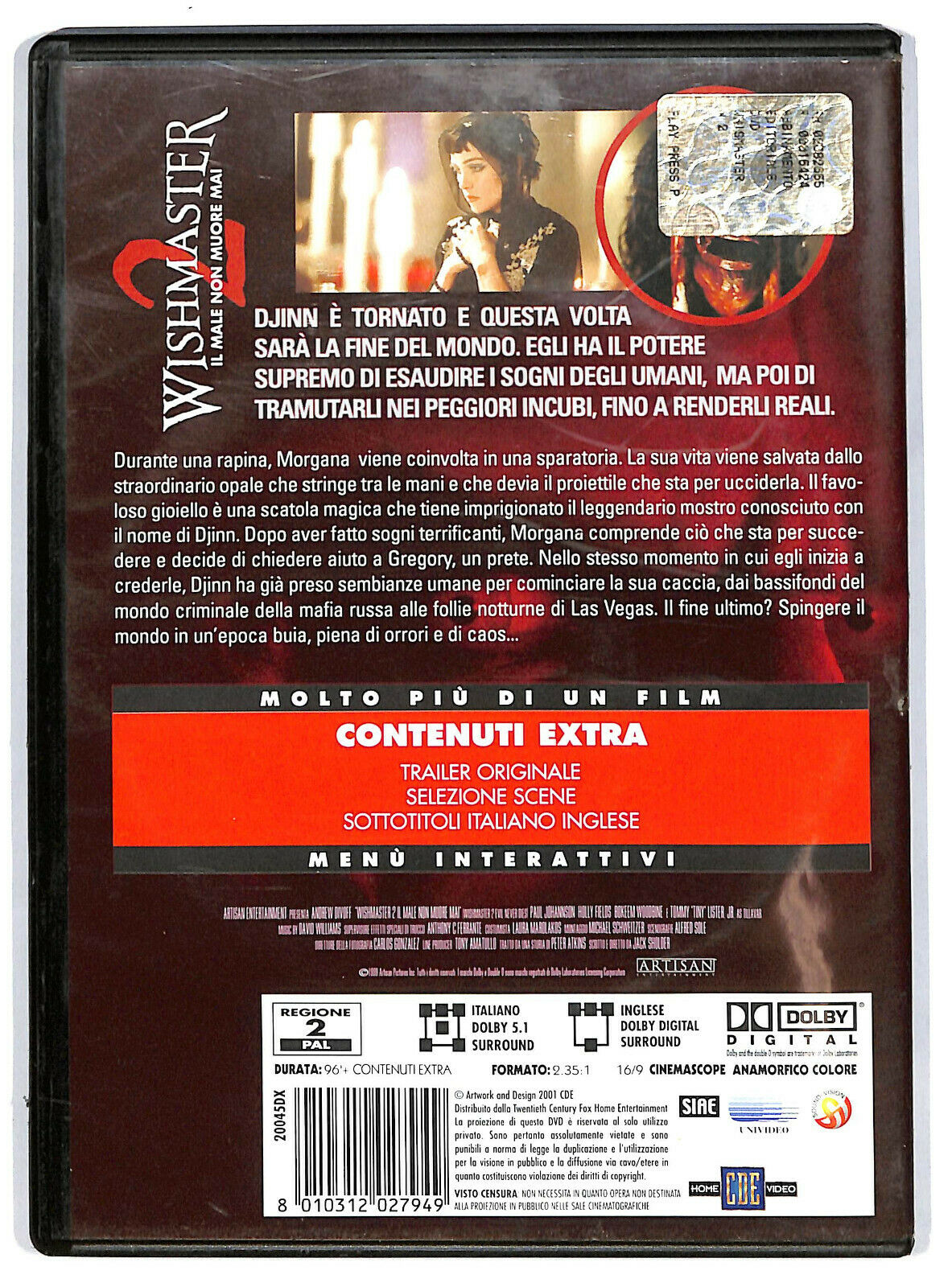 EBOND Wishmaster 2. Il Male Non Muore Mai DVD DB684753