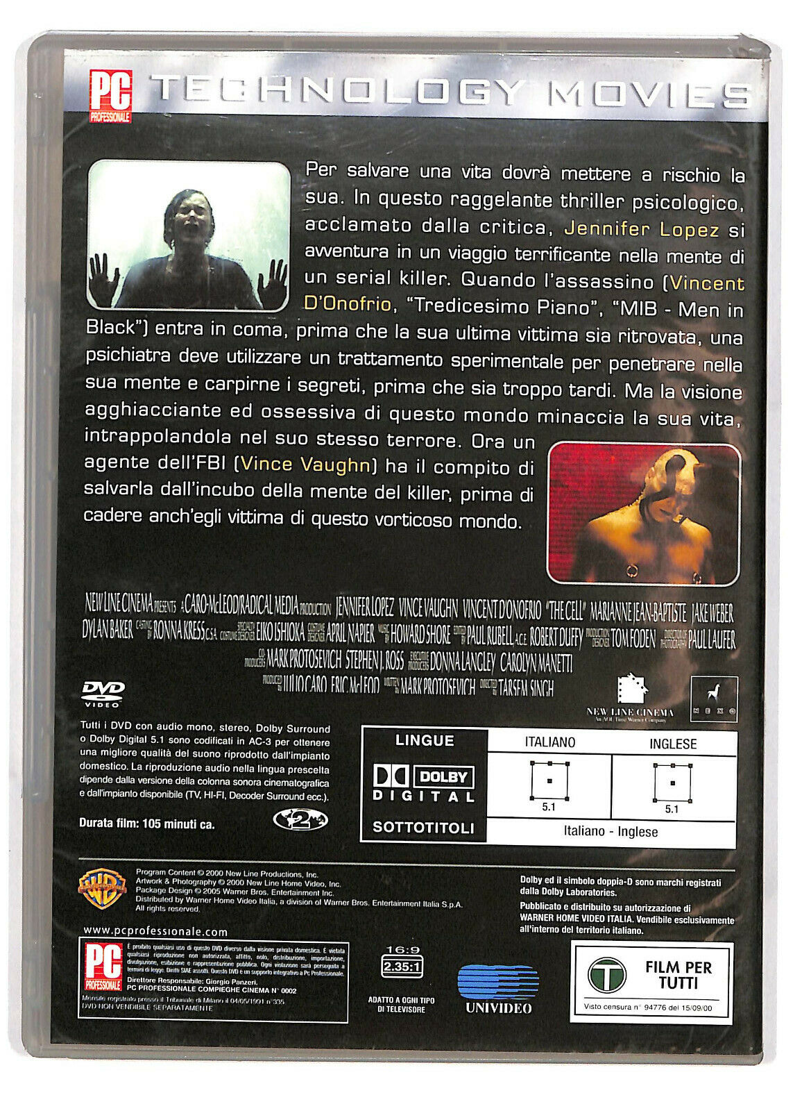 EBOND The Cell La Cellula DVD DB684864