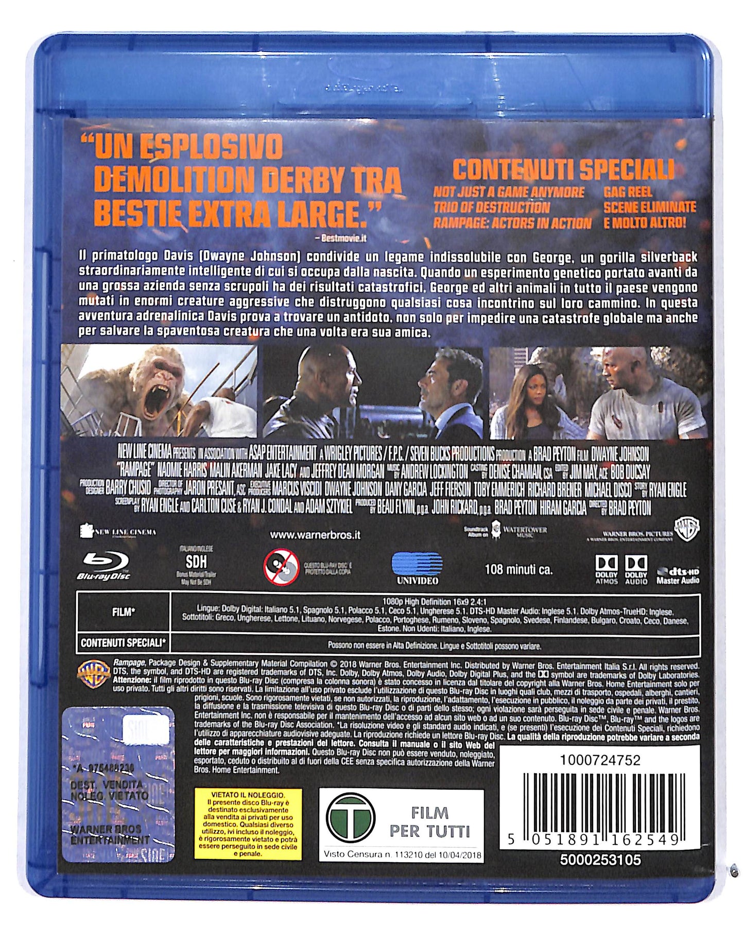EBOND Rampage - Furia Animale BLURAY BLURAY DB685112