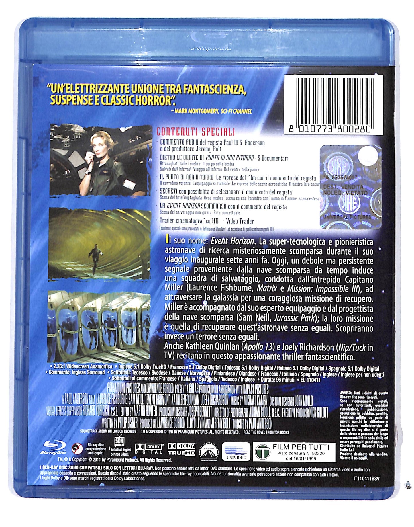 EBOND Punto Di Non Ritorno BLURAY DB685139