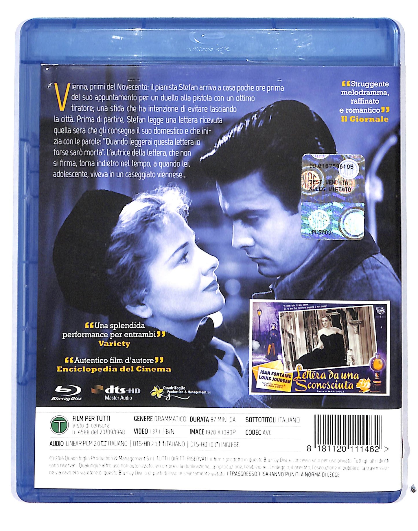 EBOND Lettera Da Una Sconosciuta BLURAY BLURAY DB685142