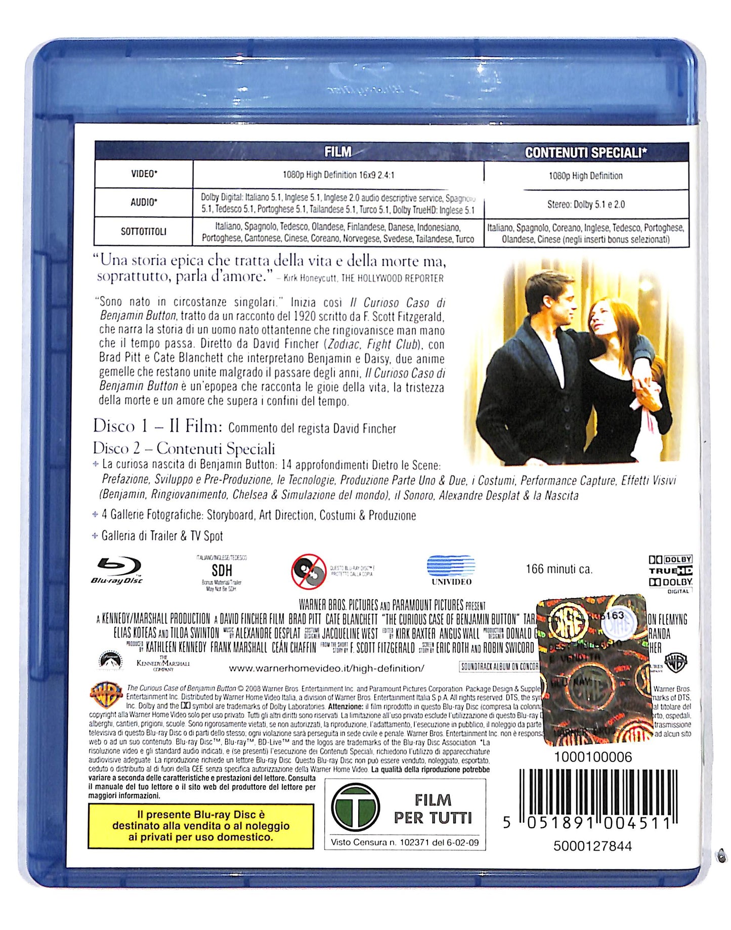 EBOND Il Curioso caso di Benjami Button Edizione 2 dischi BLURAY BLURAY DB685175