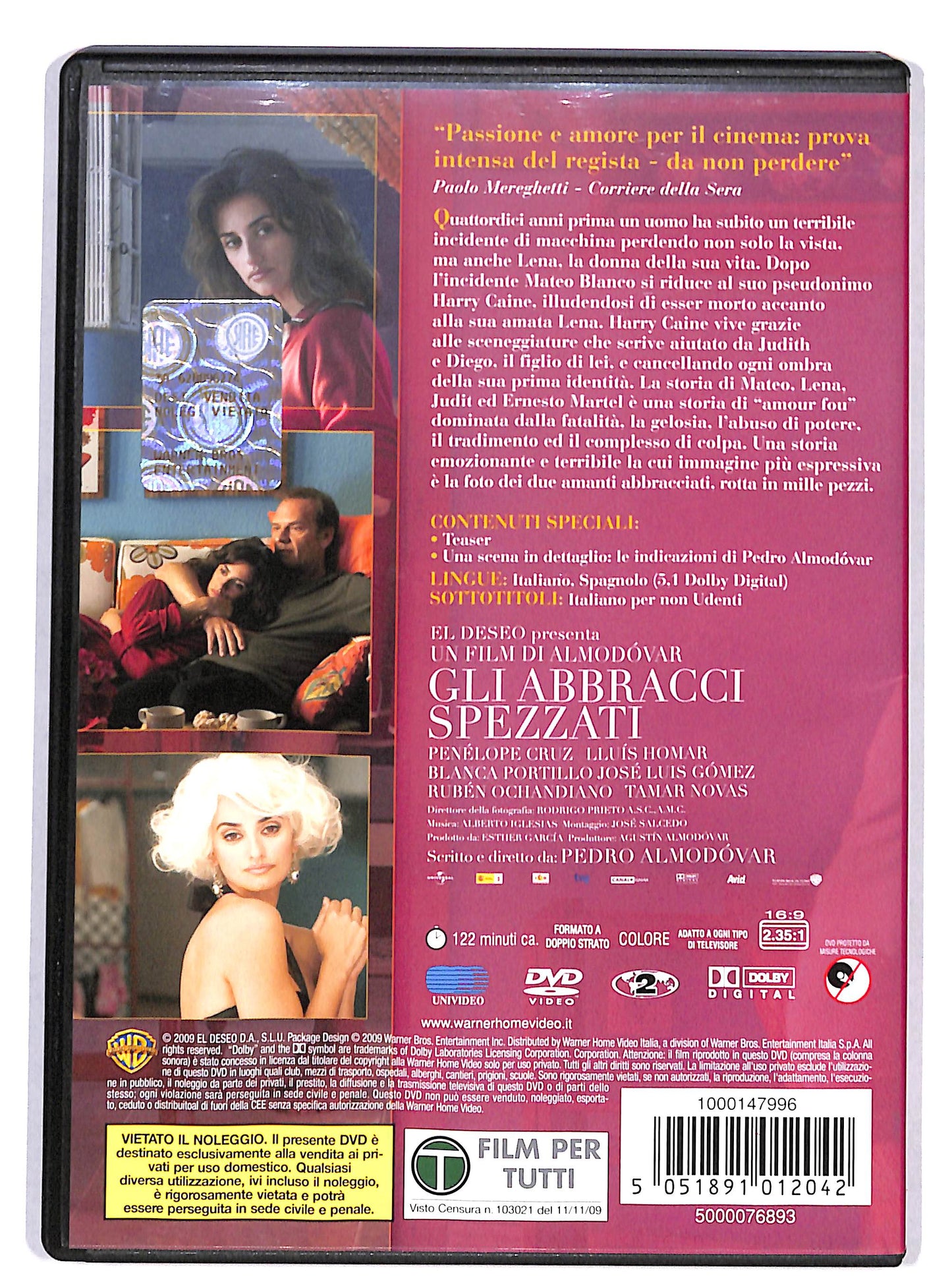 EBOND Gli abbracci spezzati DVD DB685322