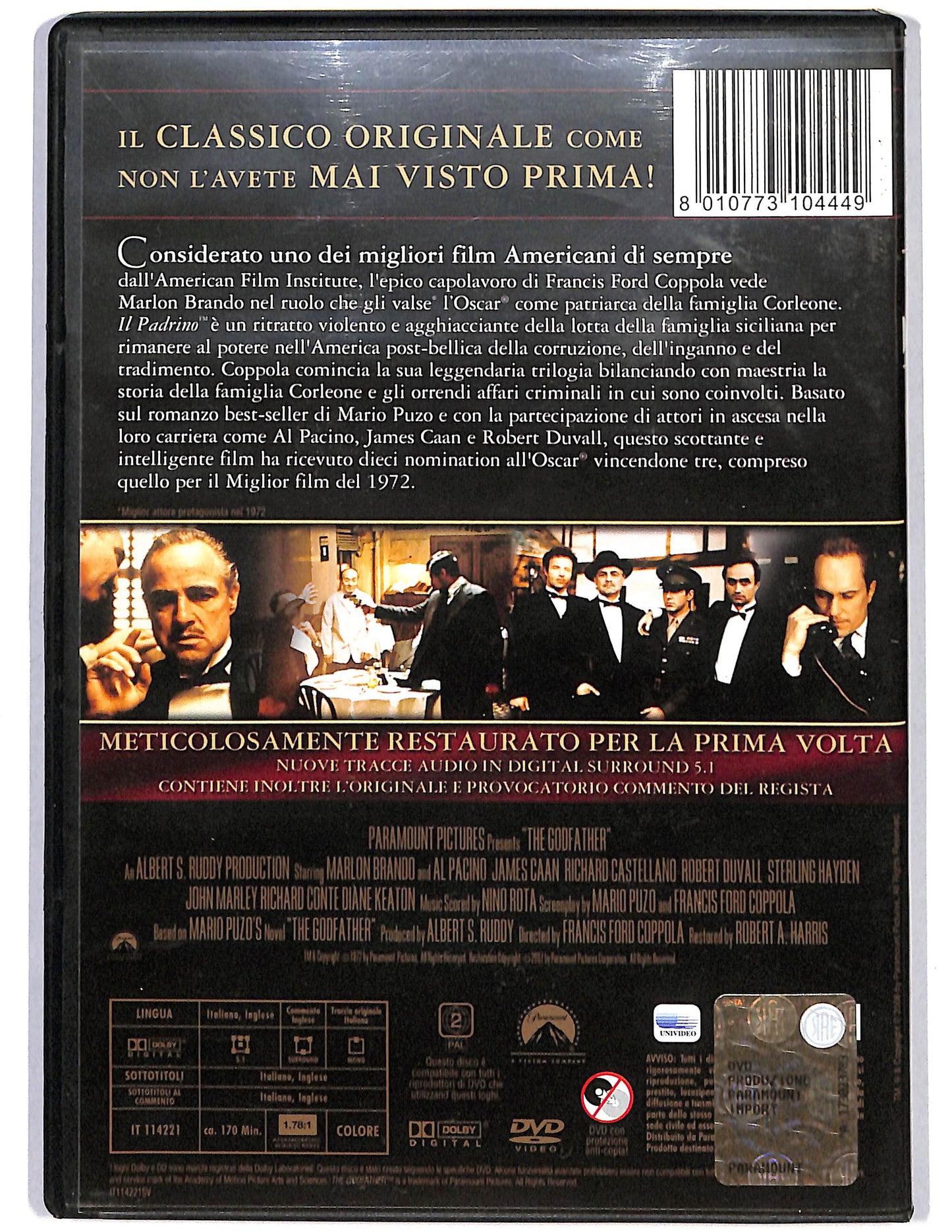 EBOND Il Padrino Parte 1 Edizione Restaurata DVD DB685736
