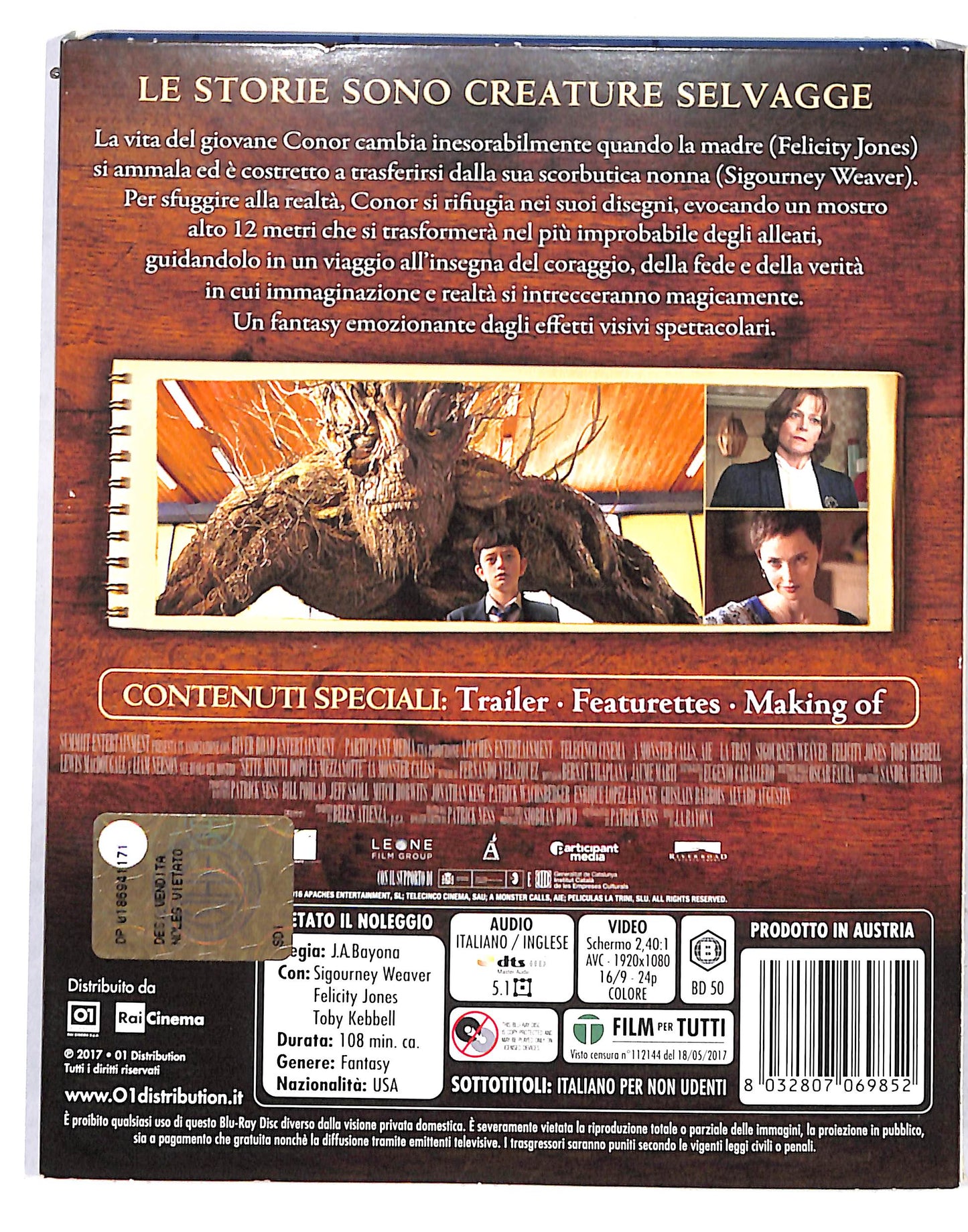 EBOND A Monster Calls-Sette Minuti Dopo La Mezzanotte BLURAY DB685808