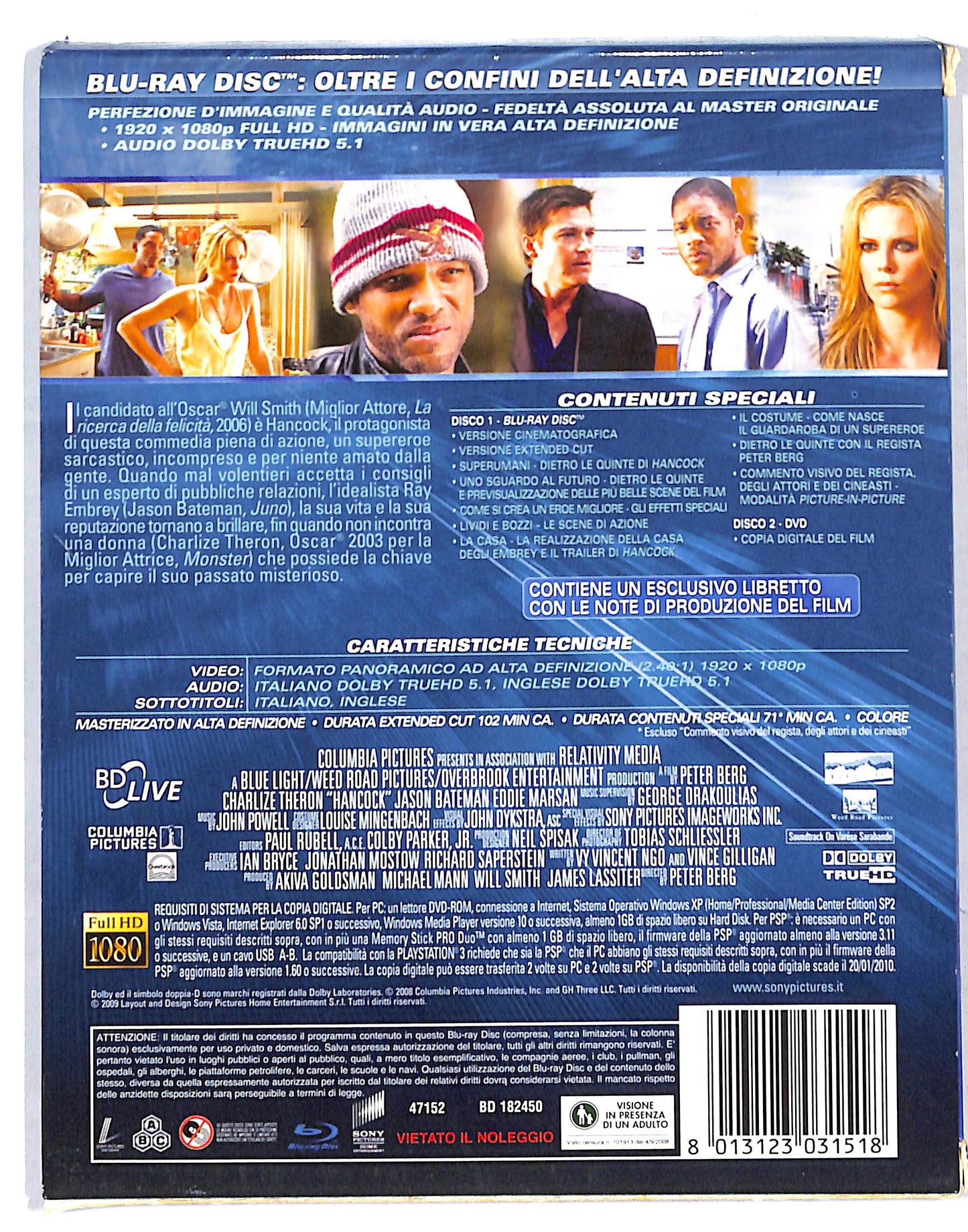 EBOND Hancock Extended Cut BLURAY DB685823
