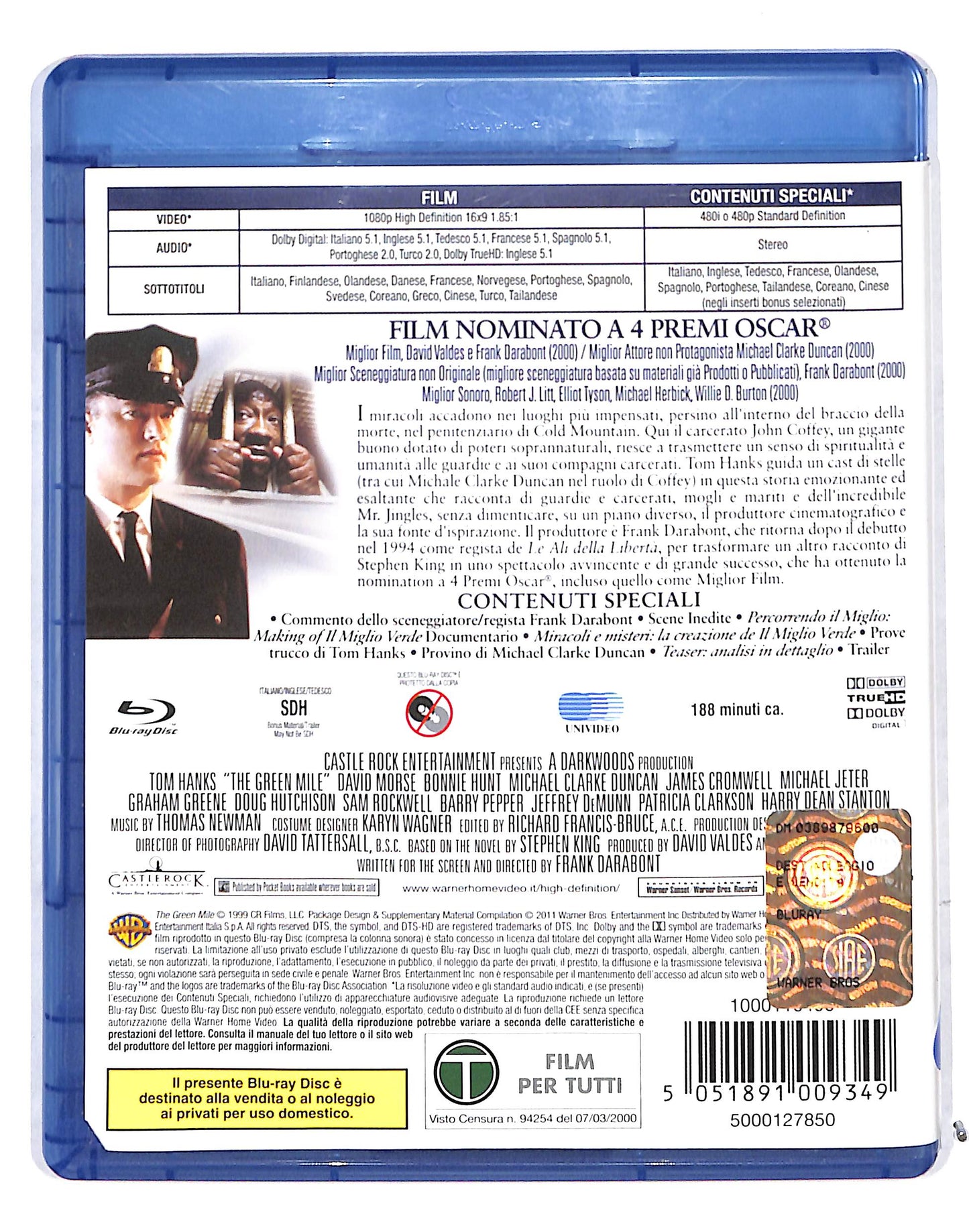 EBOND Il Miglio Verde BLURAY DB685826