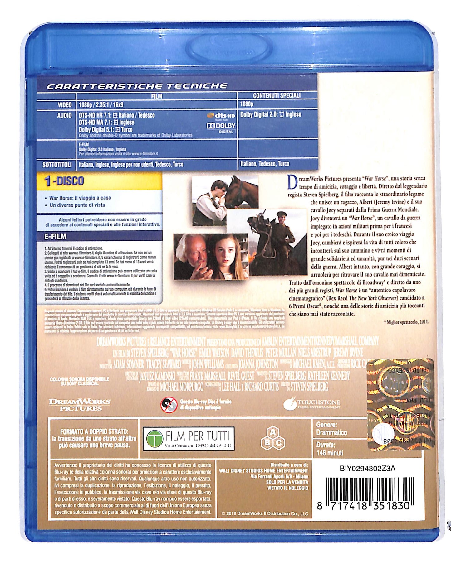 EBOND War Horse BLURAY DB685838