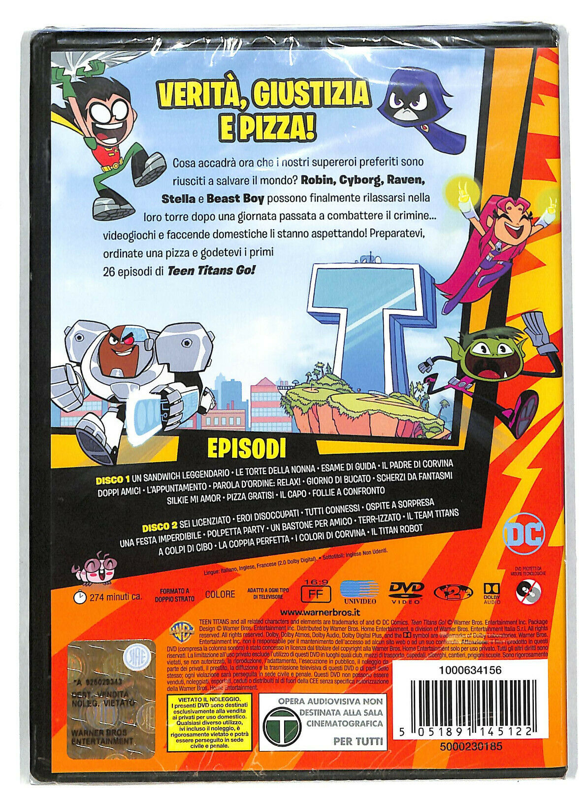 EBOND Teen Titans Go! (2) Stagione 1 Parte 1 DVD DB685956