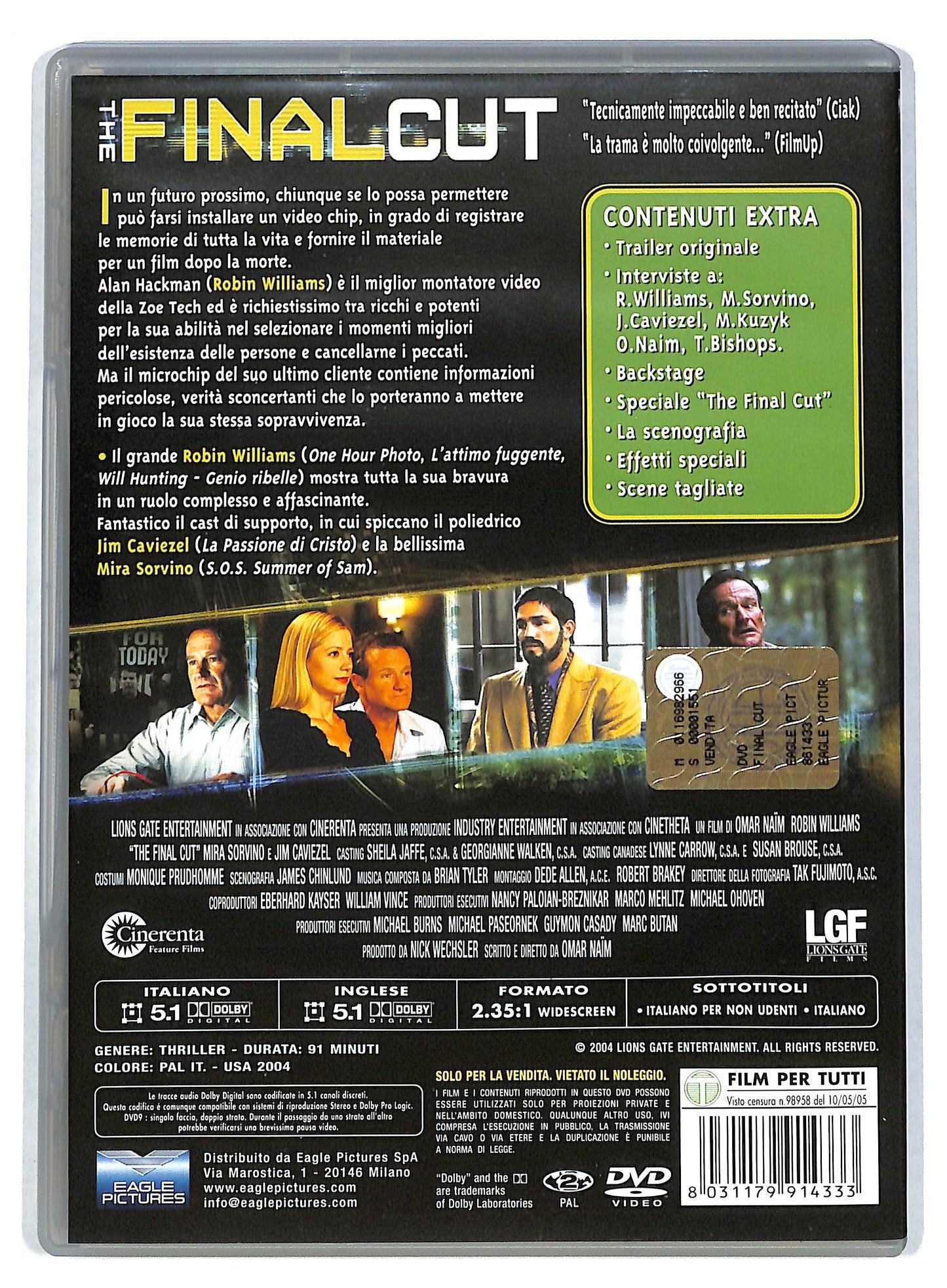 EBOND The Final Cut DVD DB686116