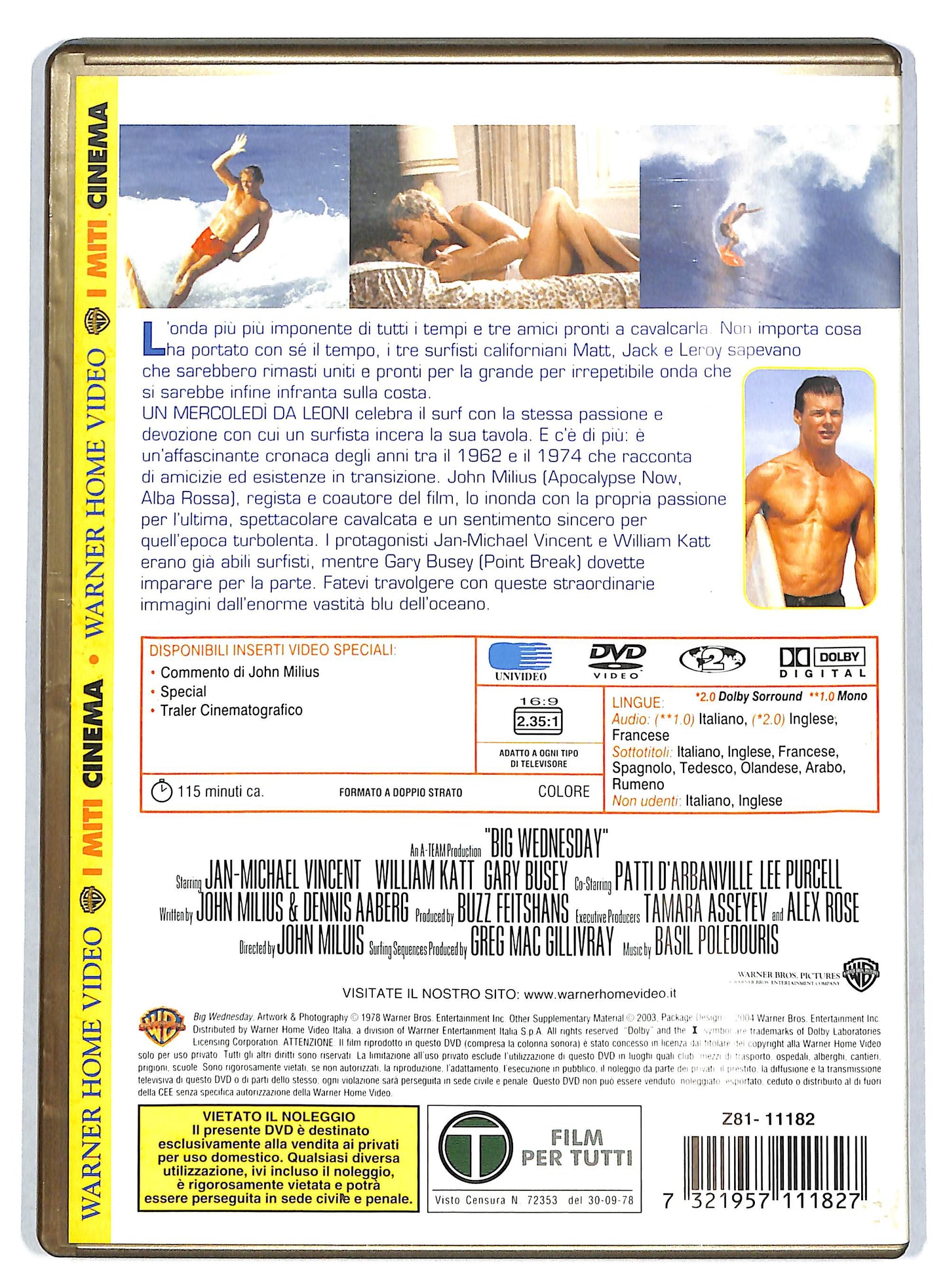 EBOND Un mercoledi da leoni DVD DB686227