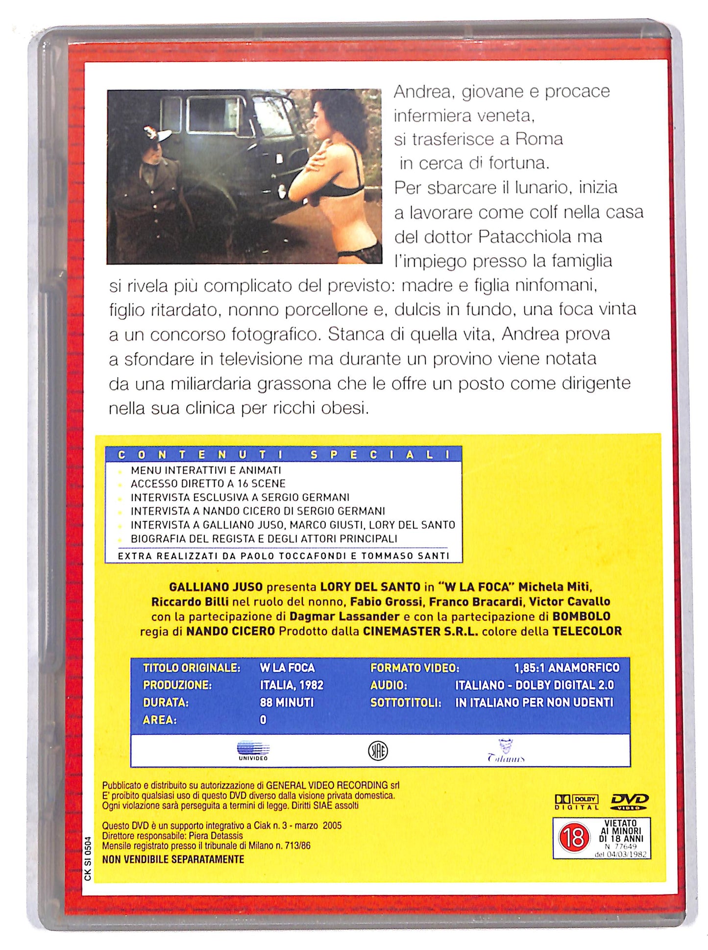EBOND W la foca EDITORIALE DVD DB686315