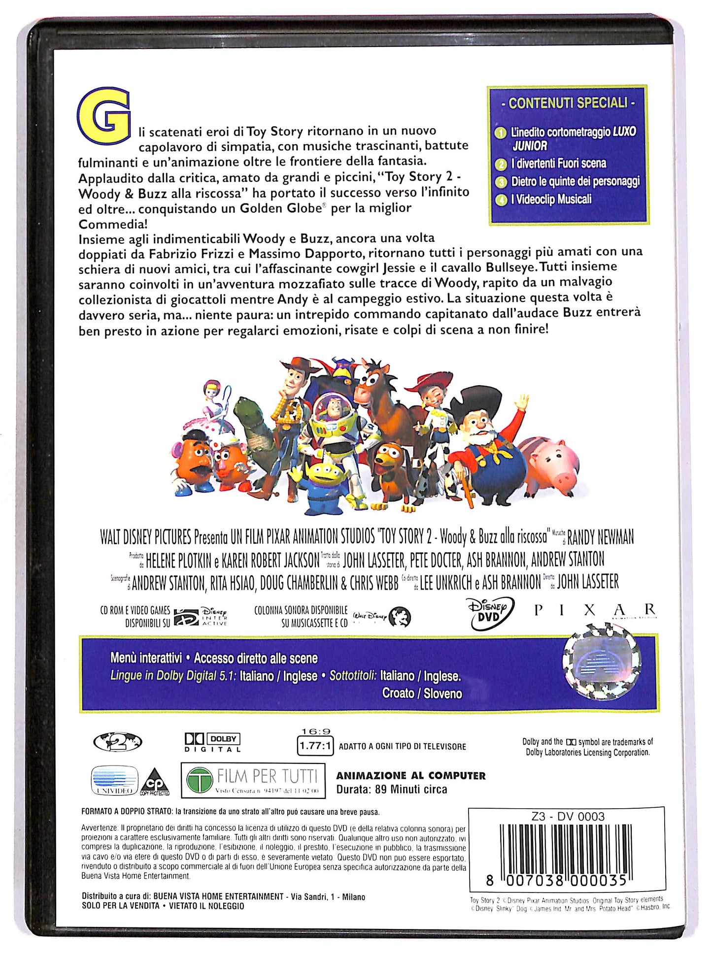 EBOND Toy Story 2 - Woody e Buzz alla riscossa DVD DB686323