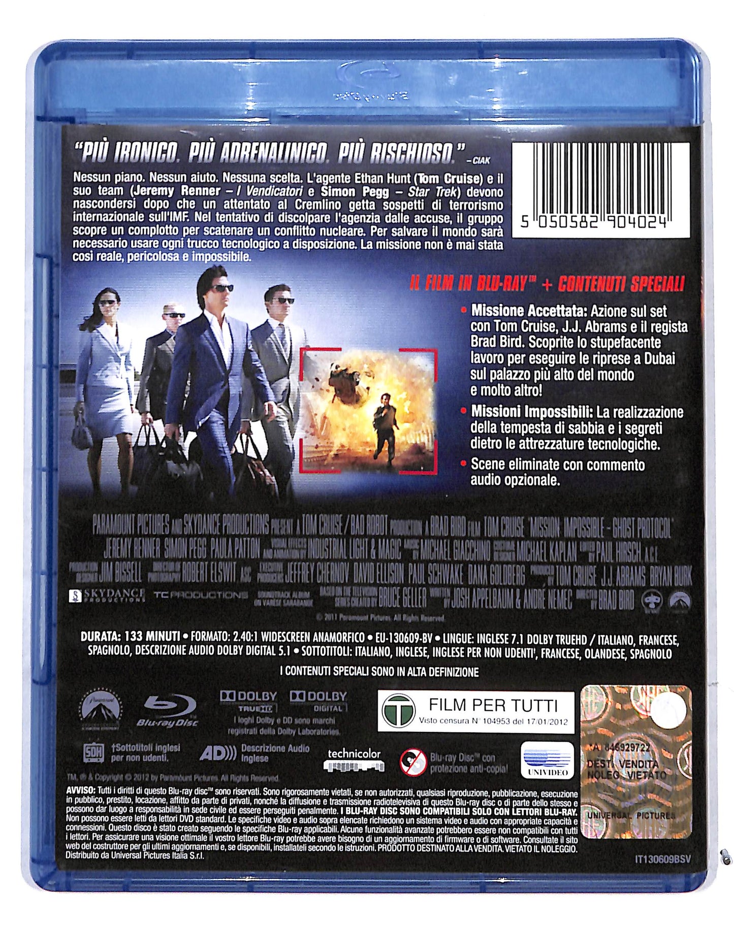 EBOND Mission: Impossible - Protocollo Fantasma BLURAY DB686404
