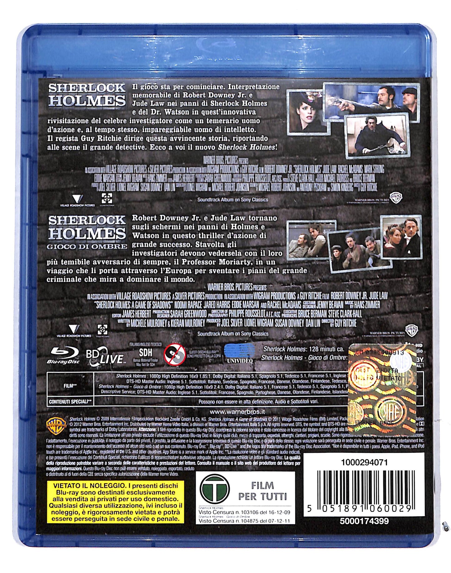 EBOND Sherlock Holmes - Sherlock Holmes Gioco di ombre BLURAY DB686405