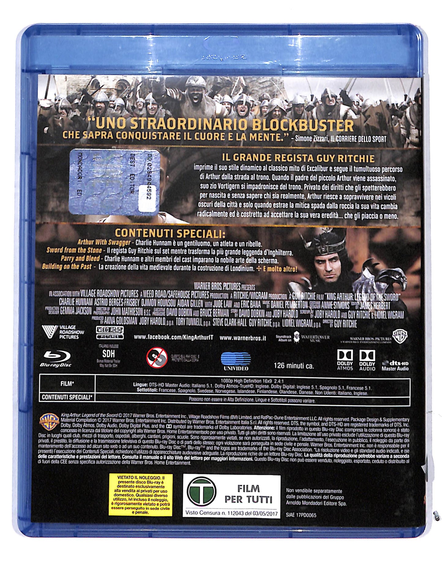 EBOND King Arthur il potere della spada EDITORIALE BLURAY DB686418