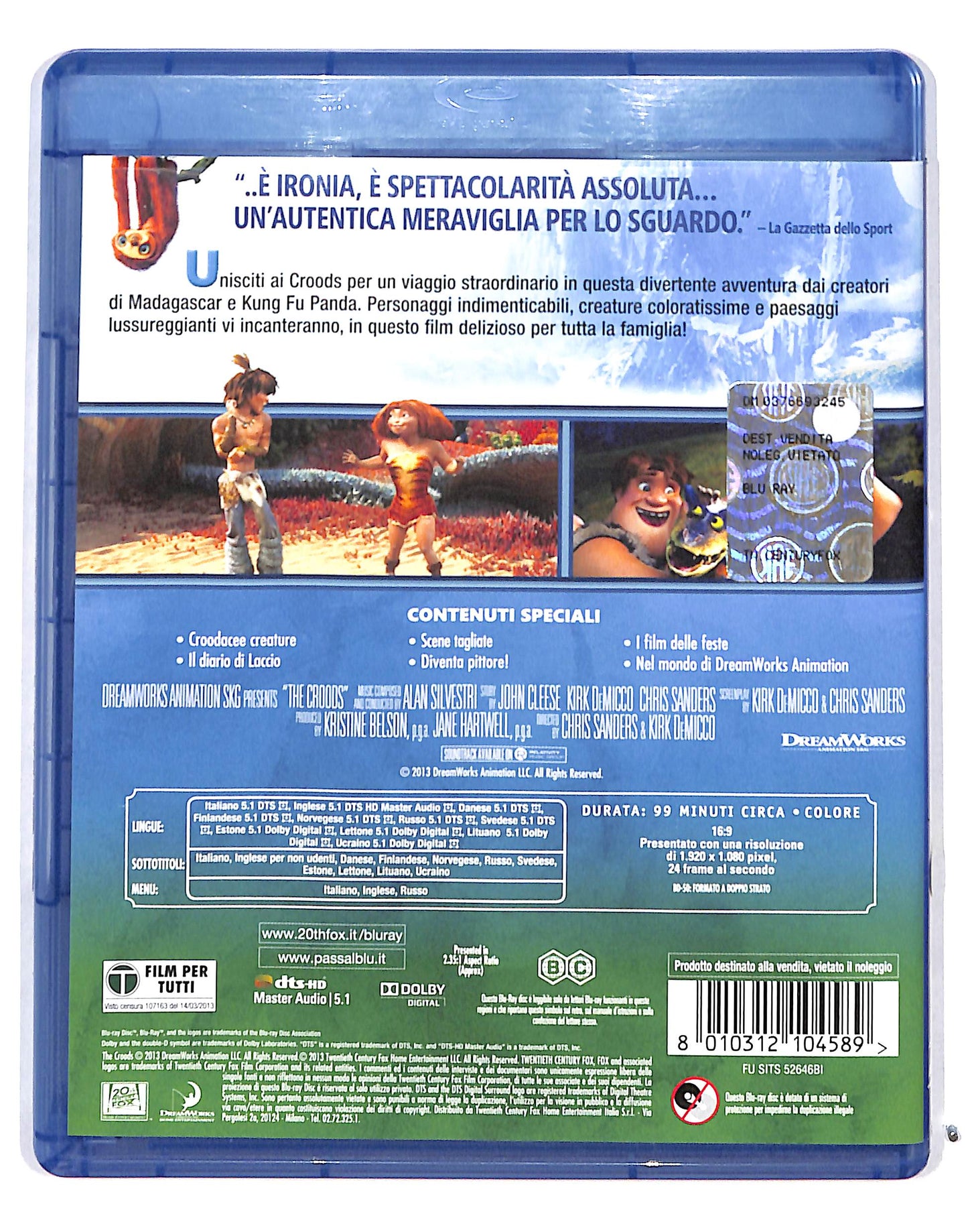 EBOND I Croods BLURAY + DVD BLURAY DB686452