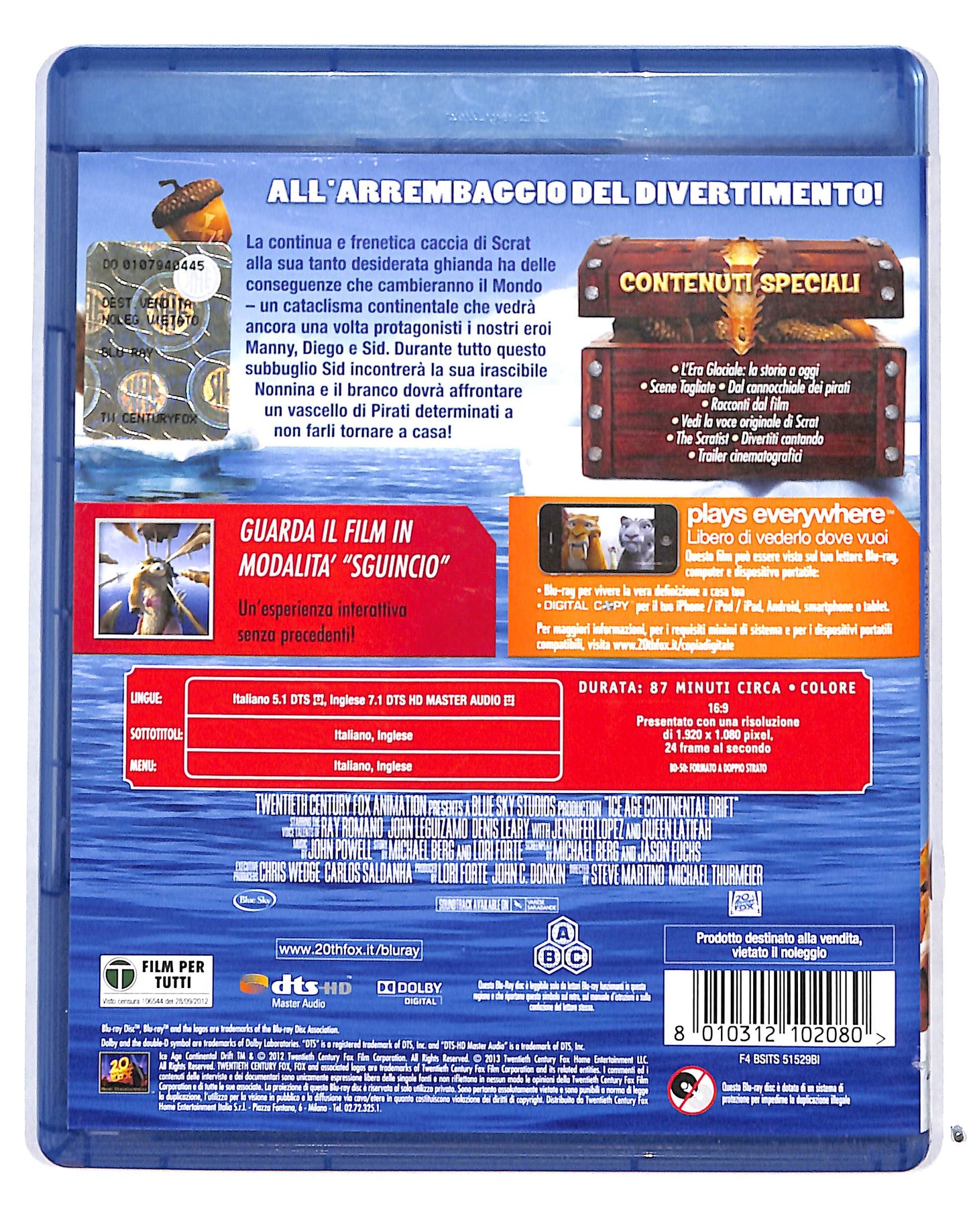 EBOND L'era Glaciale 4 Copia Digitale + BLURAY BLURAY DB686455