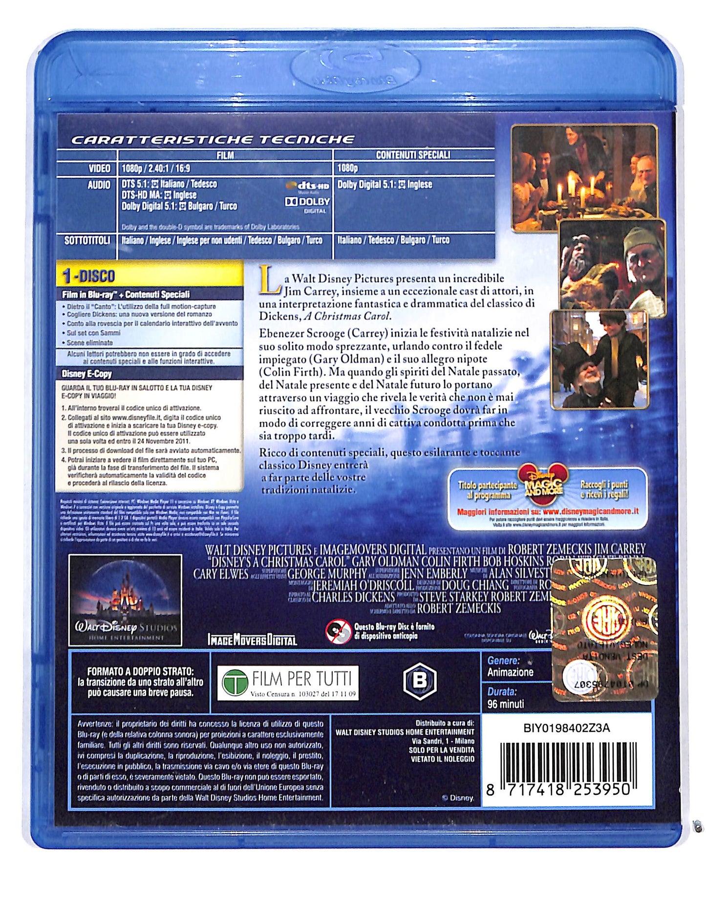 EBOND A Christmas Carol DISNEY E-COPY + BLURAY BLURAY DB686457
