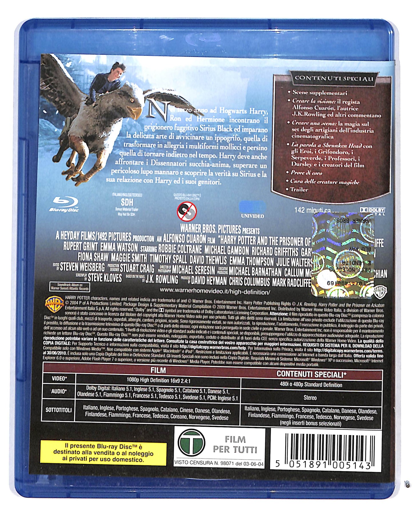 EBOND Harry Potter E Il Prigioniero Di Azkaban BLURAY BLURAY DB686460