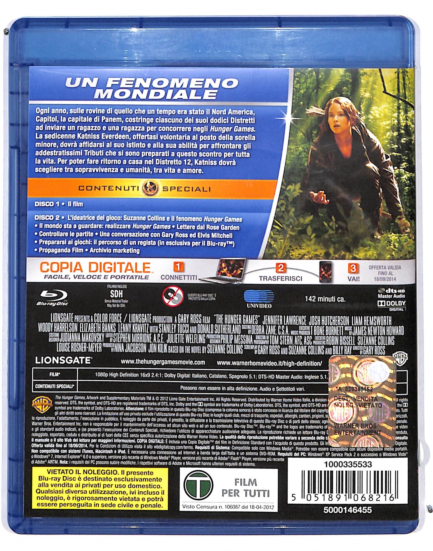EBOND hunger games BLURAY + COPIA DIGITALE BLURAY DB686468