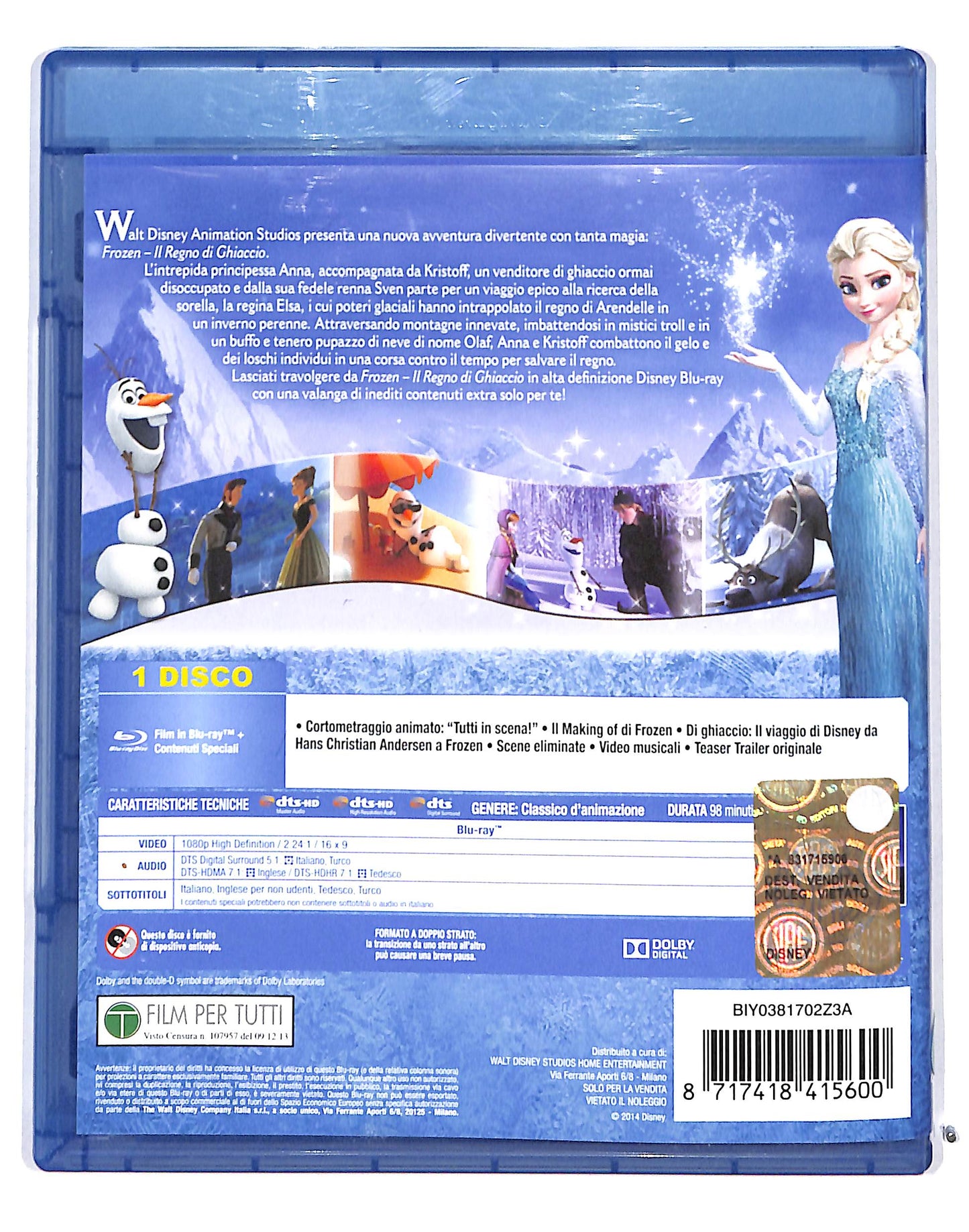 EBOND Frozen BLURAY BLURAY DB686473