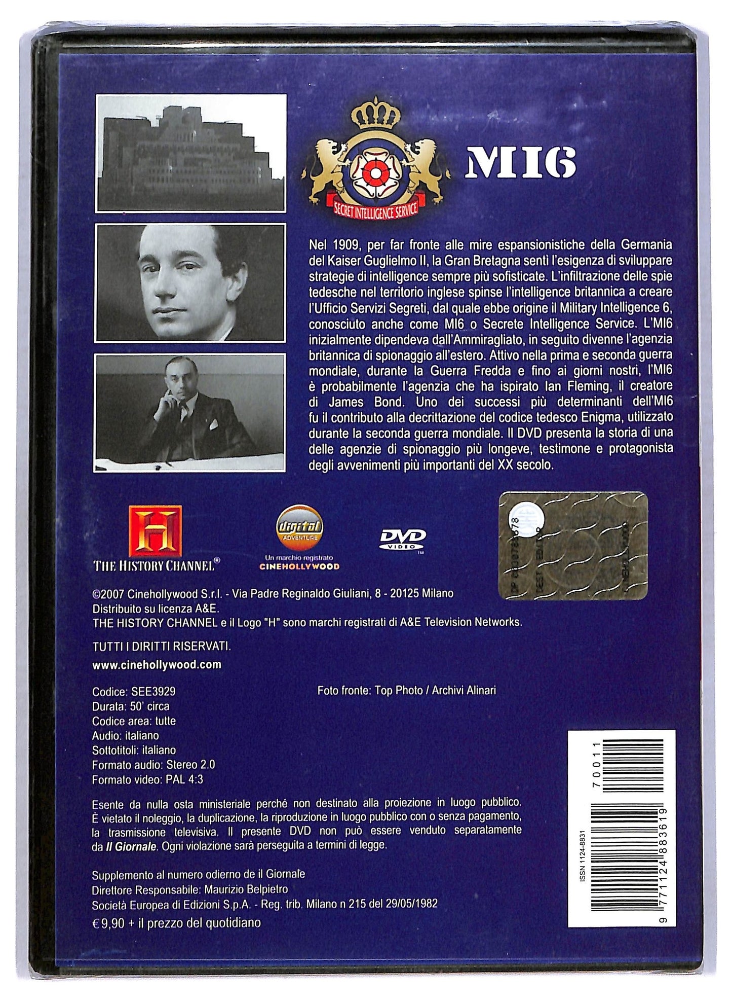 EBOND Intelligence storia dei servizi segreti - MI6 EDITORIALE DVD DB686601
