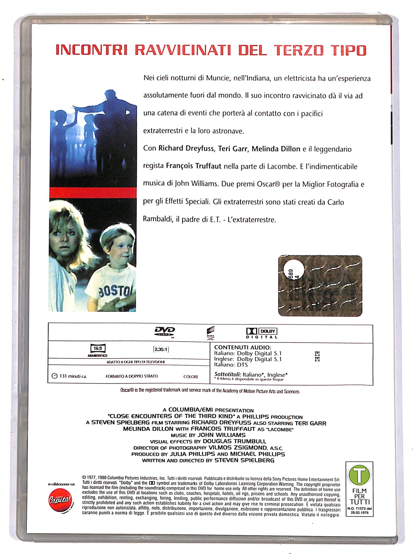 EBOND Incontri ravvicinati del terzo tipo EDITORIALE DVD DB686913