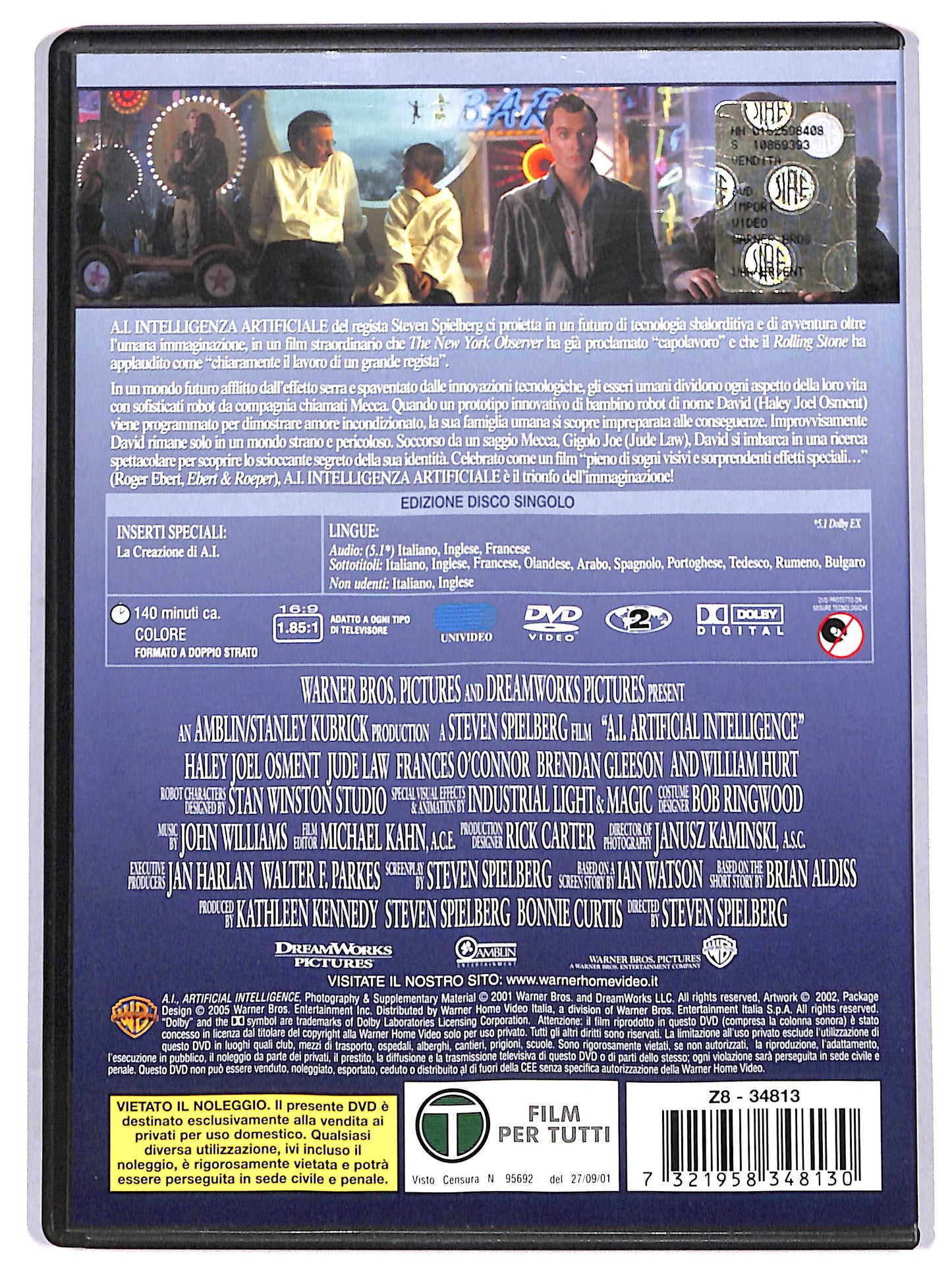 EBOND A.I. - intelligenza artificiale DVD DB686951