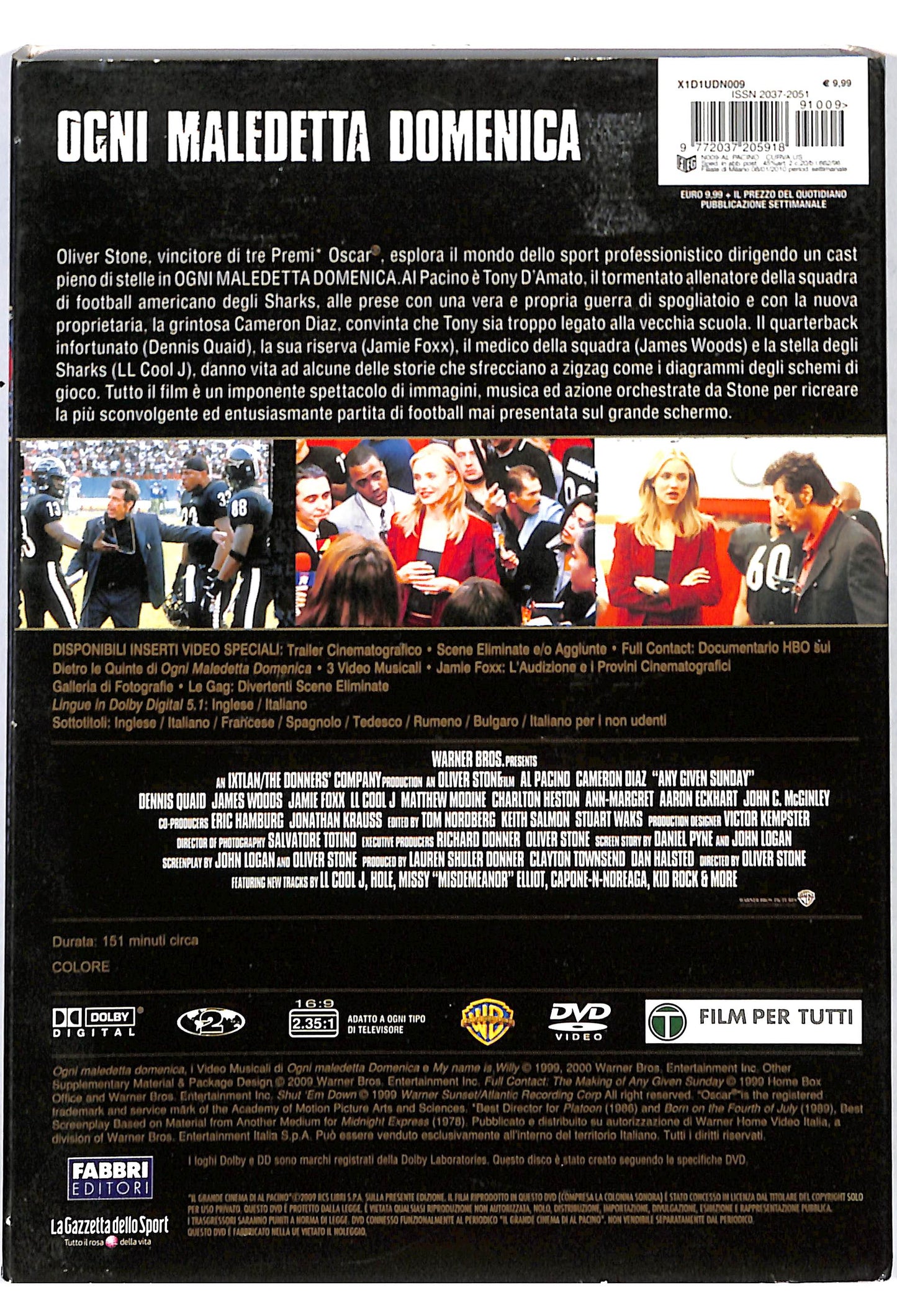 EBOND Ogni Maledetta Domenica - Il Grande cinema di Al Pacino DVD DB687056