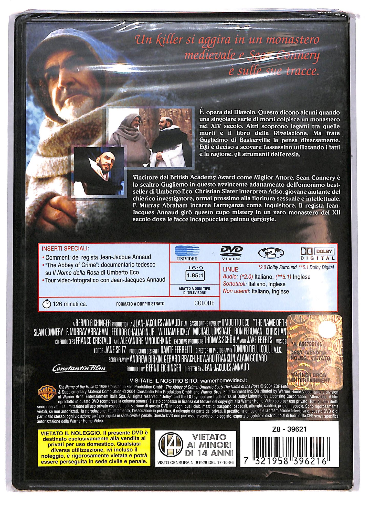 EBOND Il nome della rosa EDIZIONE SPECIALE (2 dischi) DVD DB687133