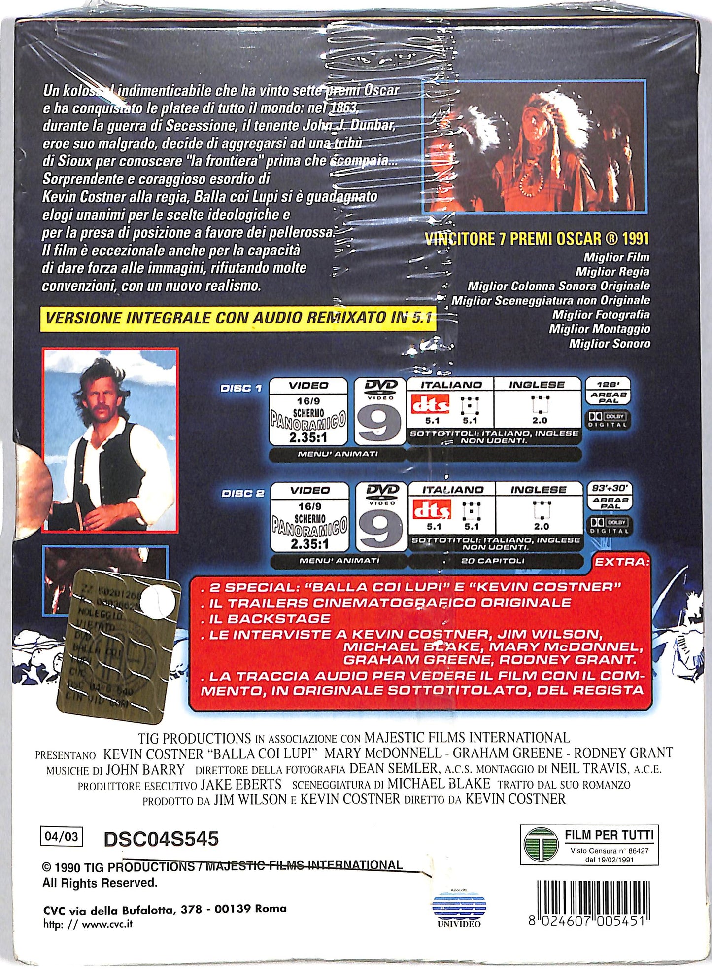 EBOND Balla coi lupi DIGIPACK DVD DB687138