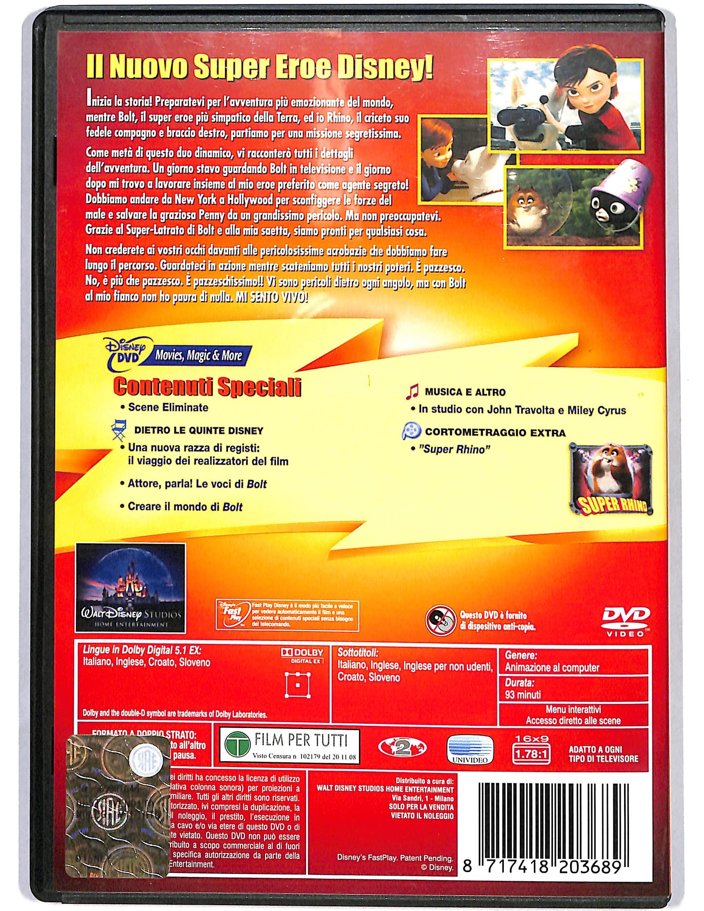 EBOND Bolt Un eroe a quattro zampe DVD DB687453