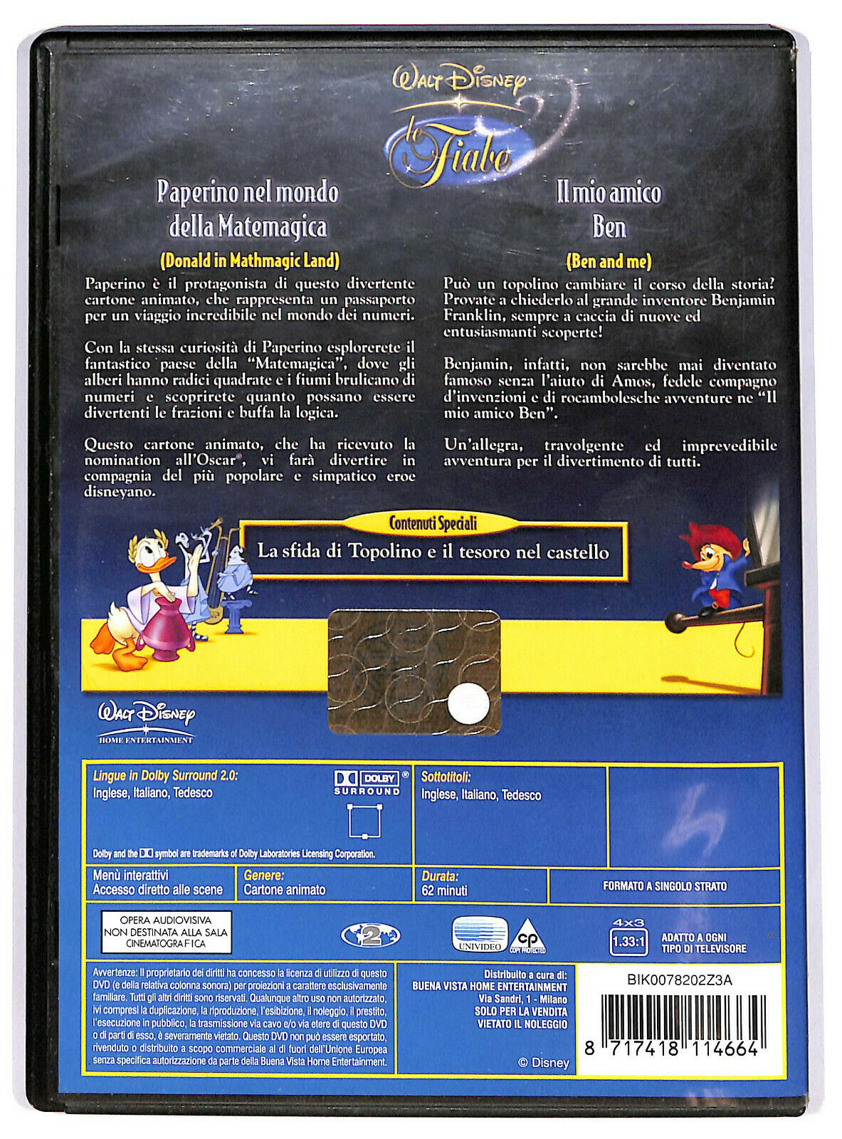 EBOND Paperino Nel Mondo Della Matemagica - Il Mio Amico Ben DVD DB687458